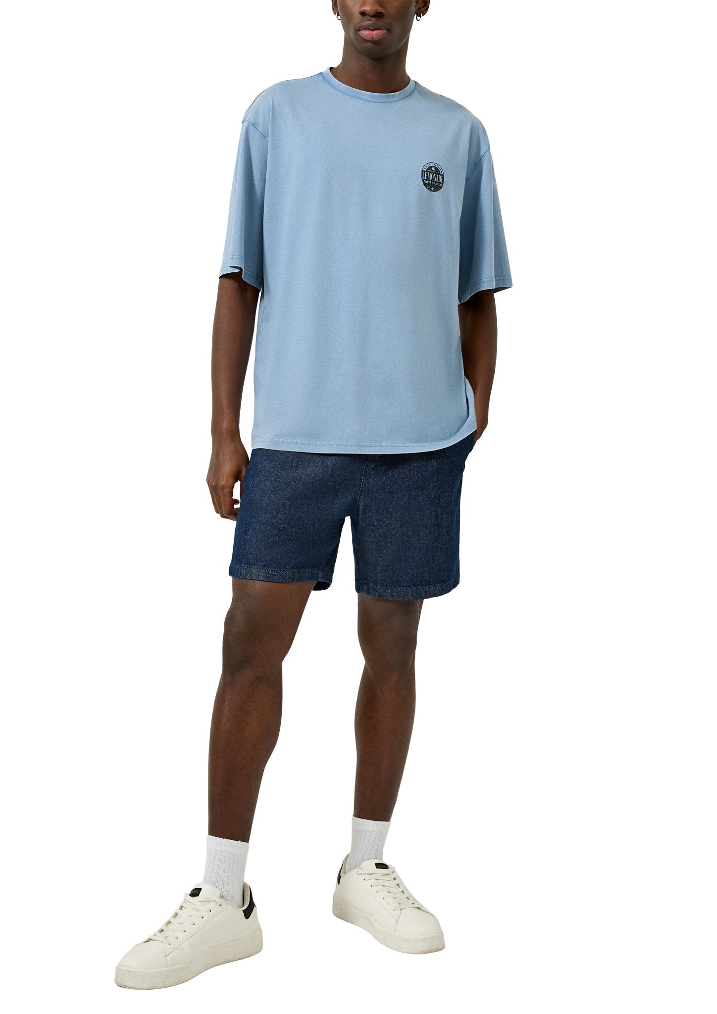 QS by S.Oliver Herren T-Shirts kurz Blue