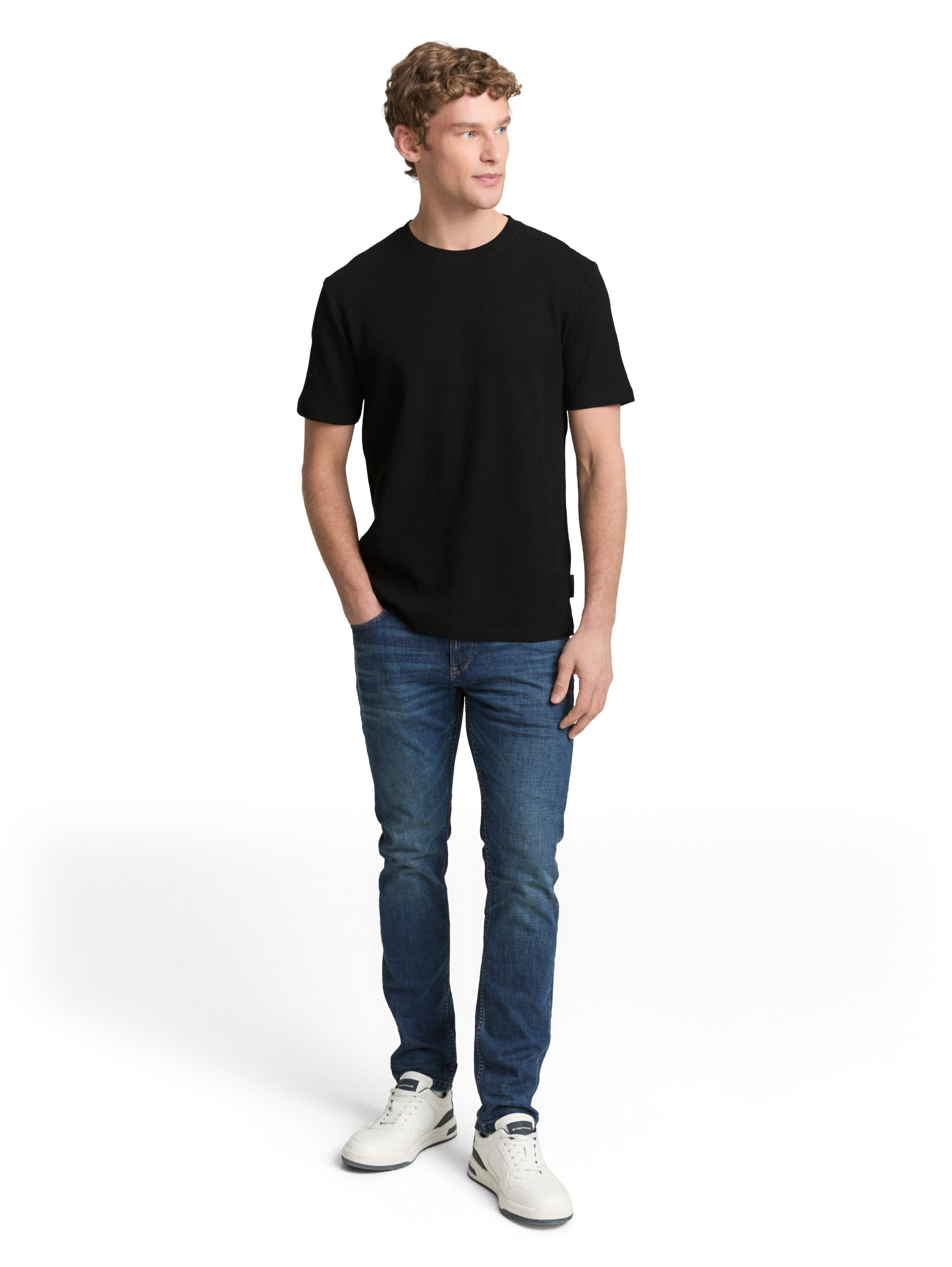 Tom Tailor denim Herren T-Shirts kurz Black