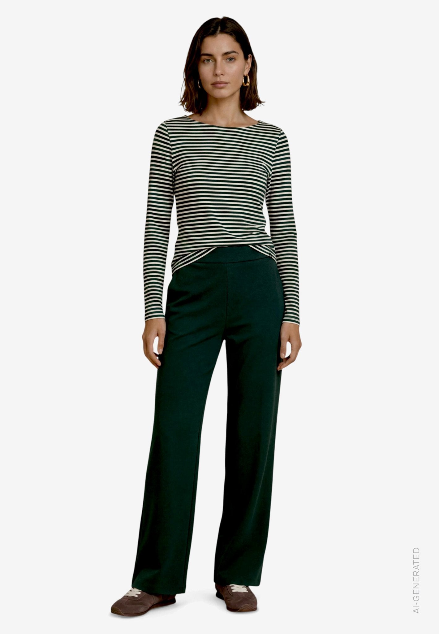 Zero Damen Hosen Green Forest