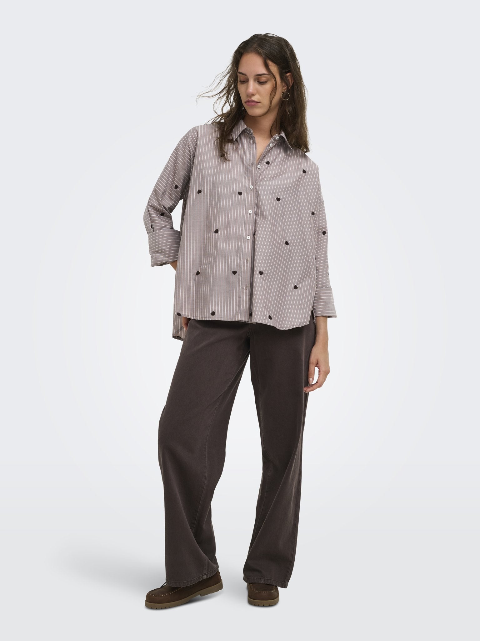 only Damen Blusen Coffee Bean/Str