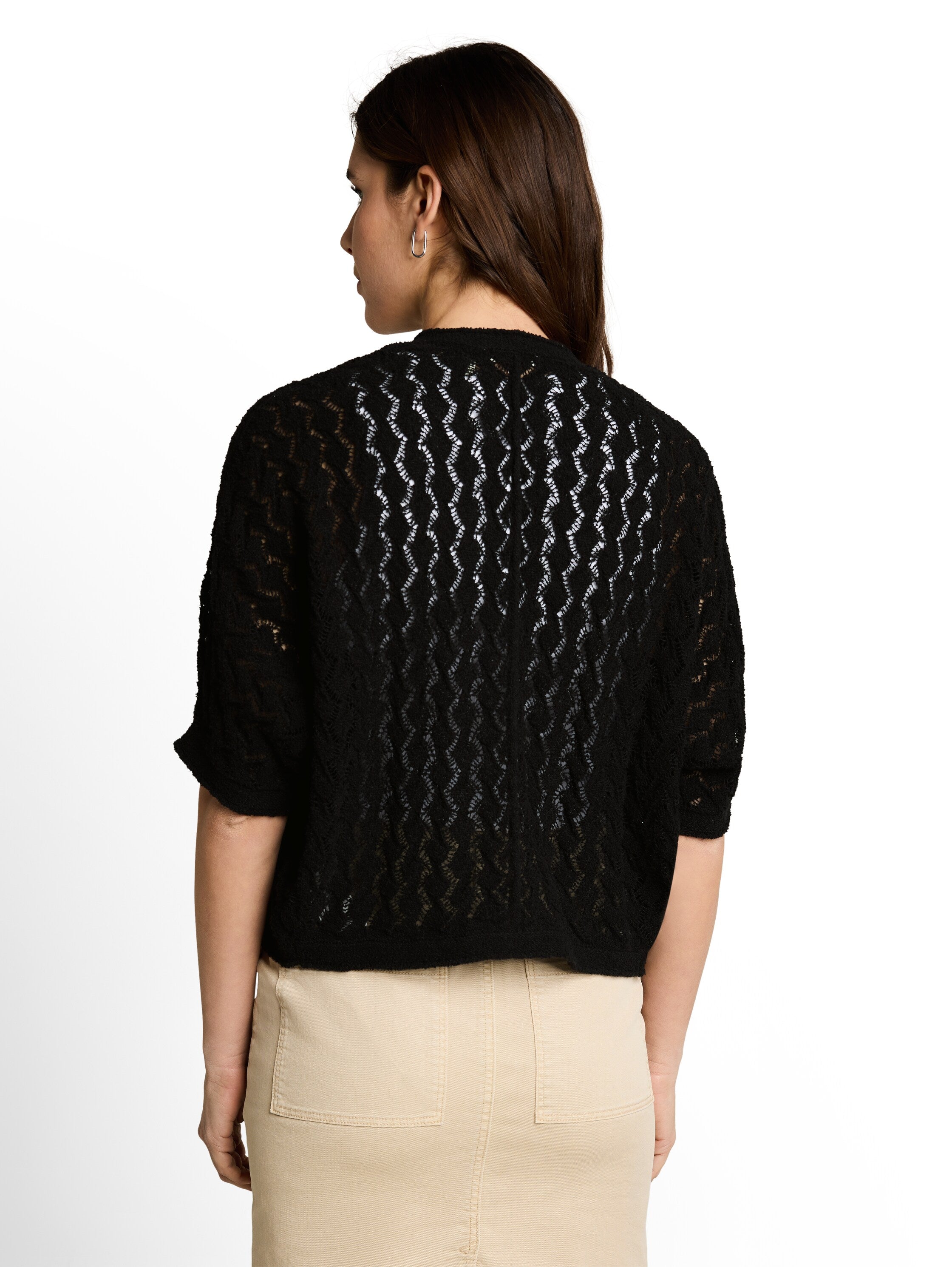 Tom Tailor Damen Strickjacken Deep Black