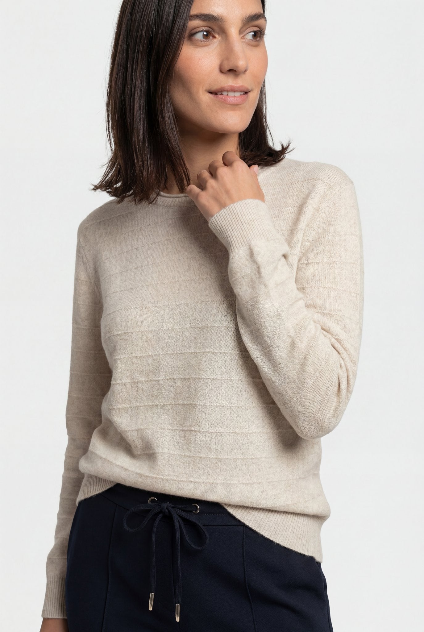 Olsen Damen Pullover  Almond Be