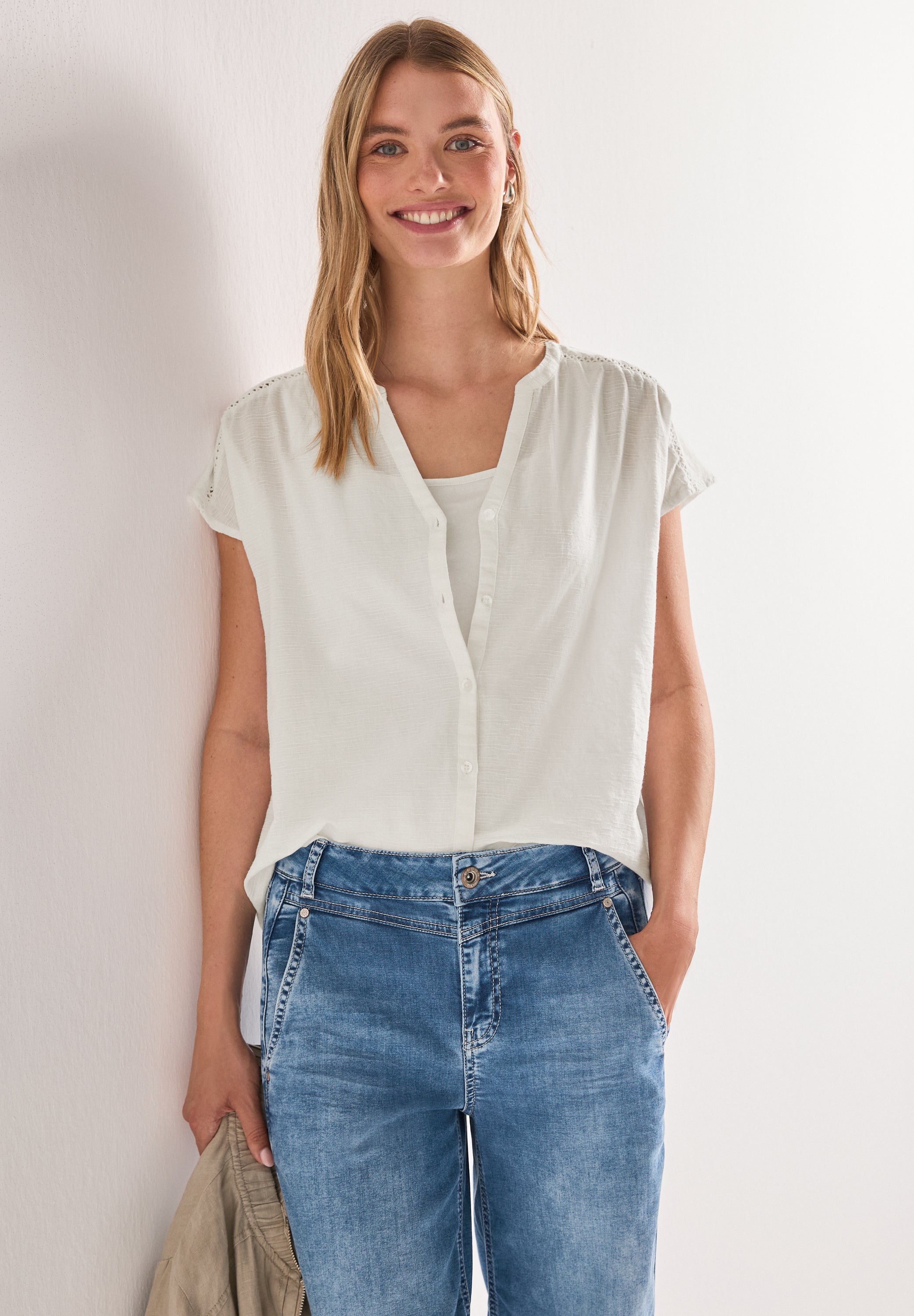 Street One Damen Blusen  Off White
