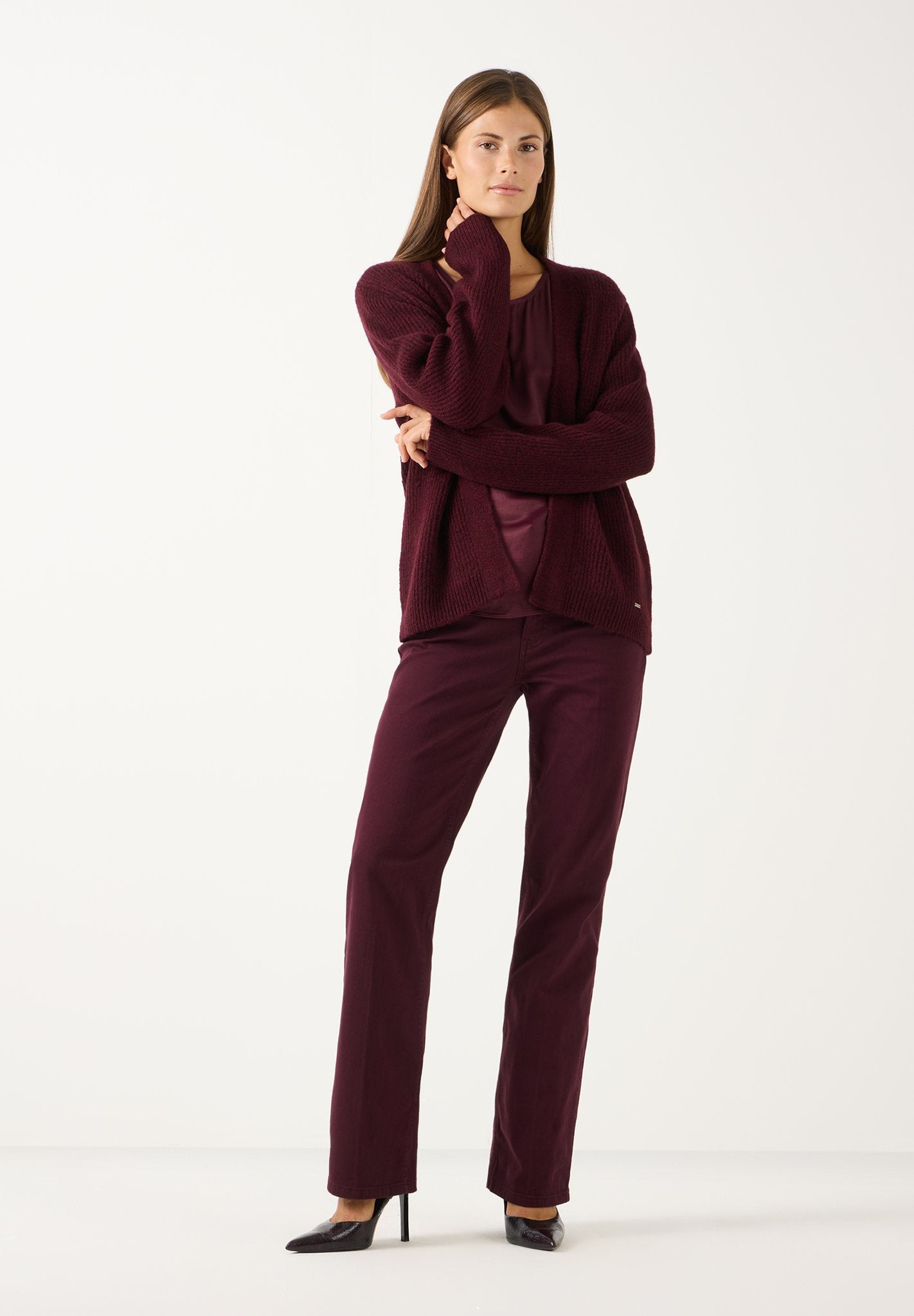 More & More Damen Strickjacken  Pomegranat
