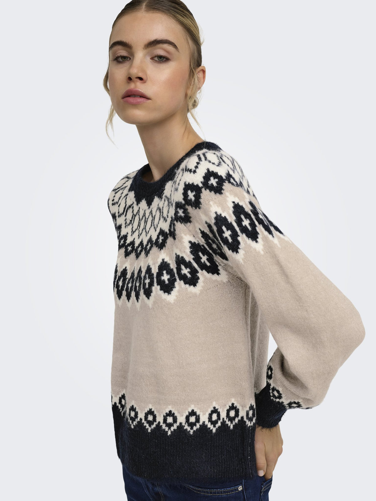Only Damen Pullover Night Sky/Strin