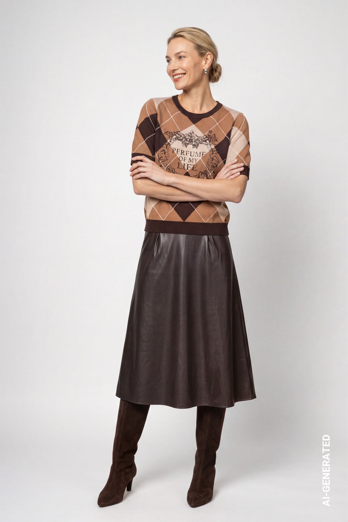 Monari Damen Pullover  Black Coffe