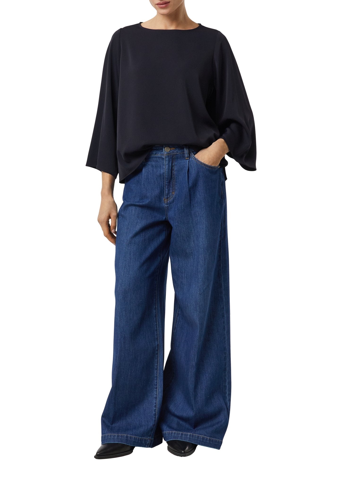 Comma Damen Blusen Blue