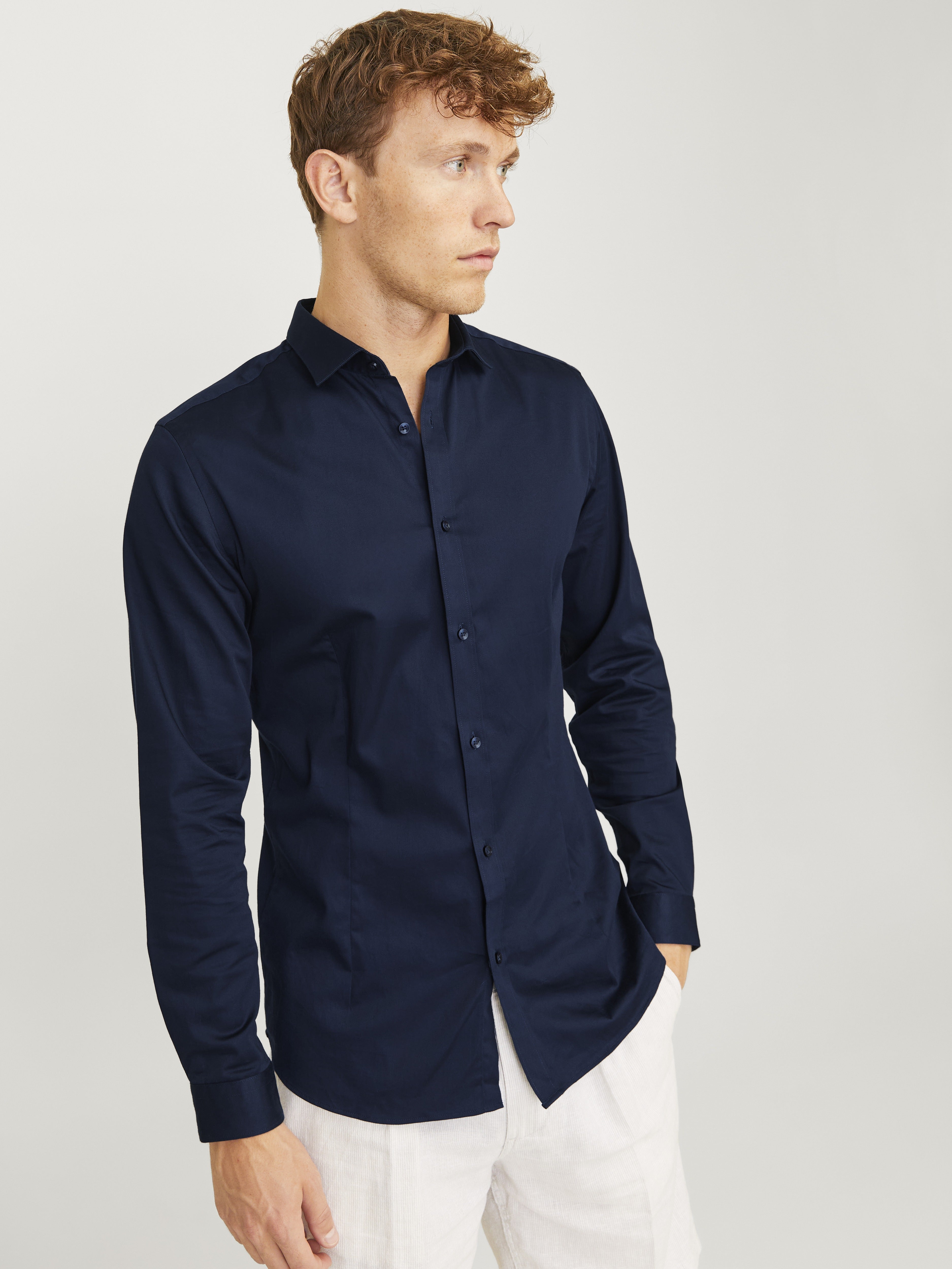 Jack & Jones Herren Hemden Navy Blazer/Sup