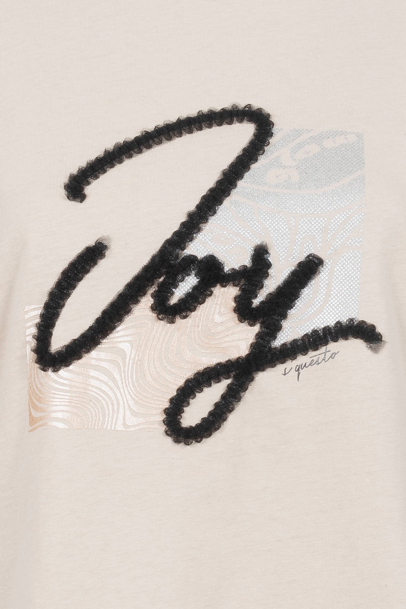 Soquesto Damen T-Shirts Beige