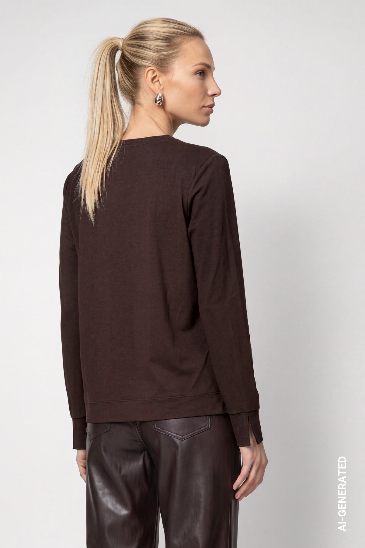 Monari Damen T-Shirts Black Coffe