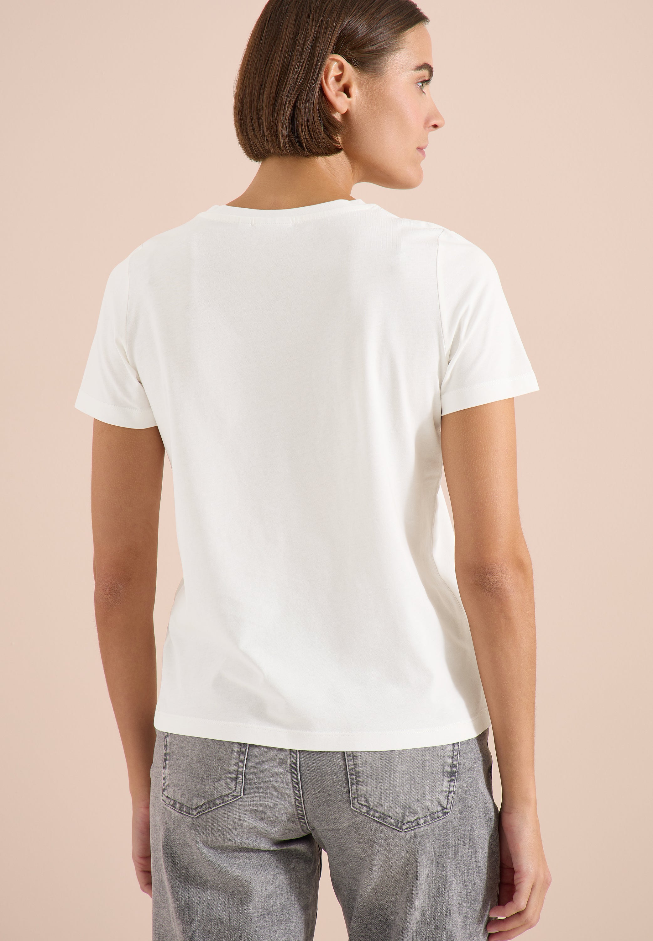 Cecil Damen T-Shirts Vanilla W