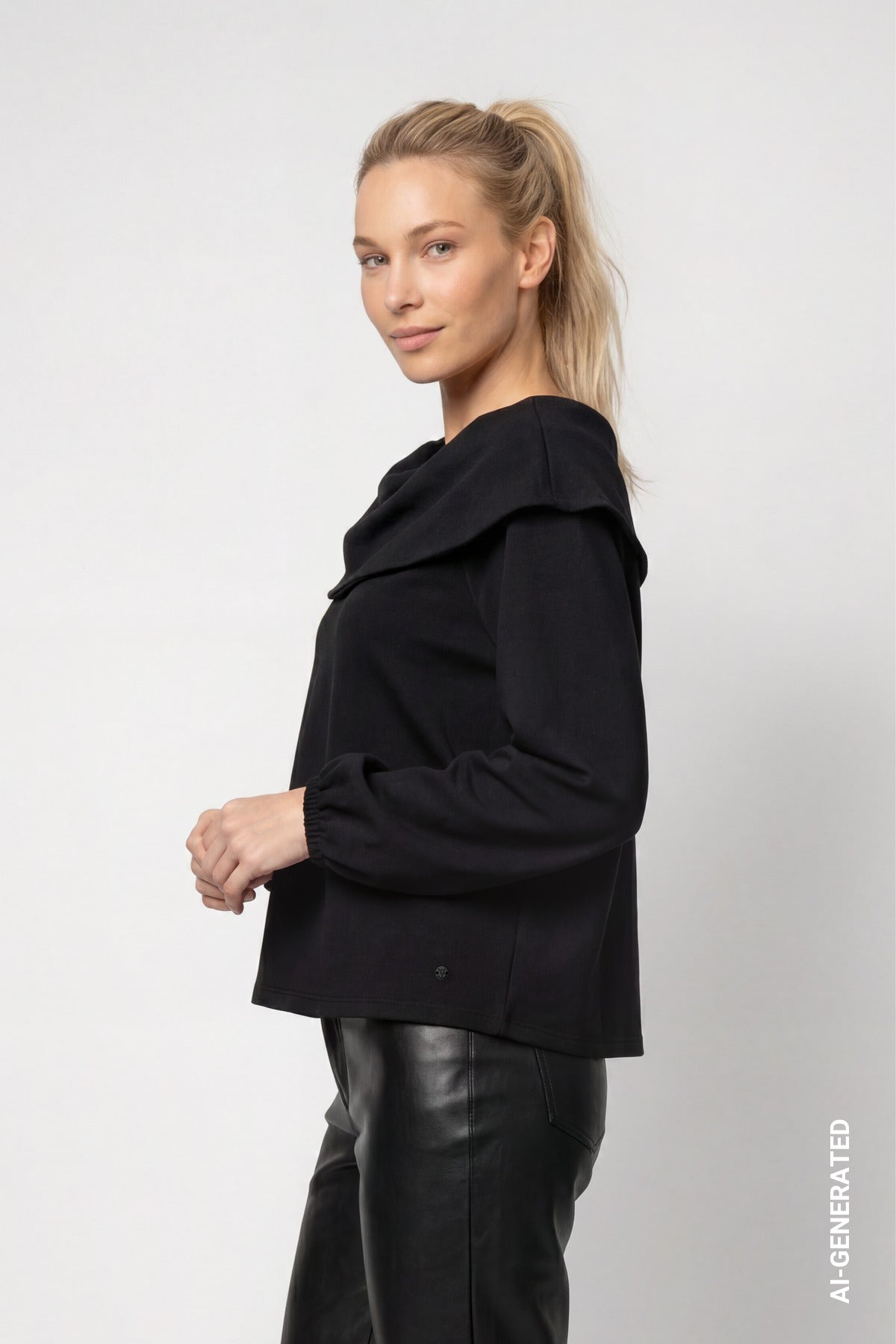 Monari Damen T-Shirts Schwarz