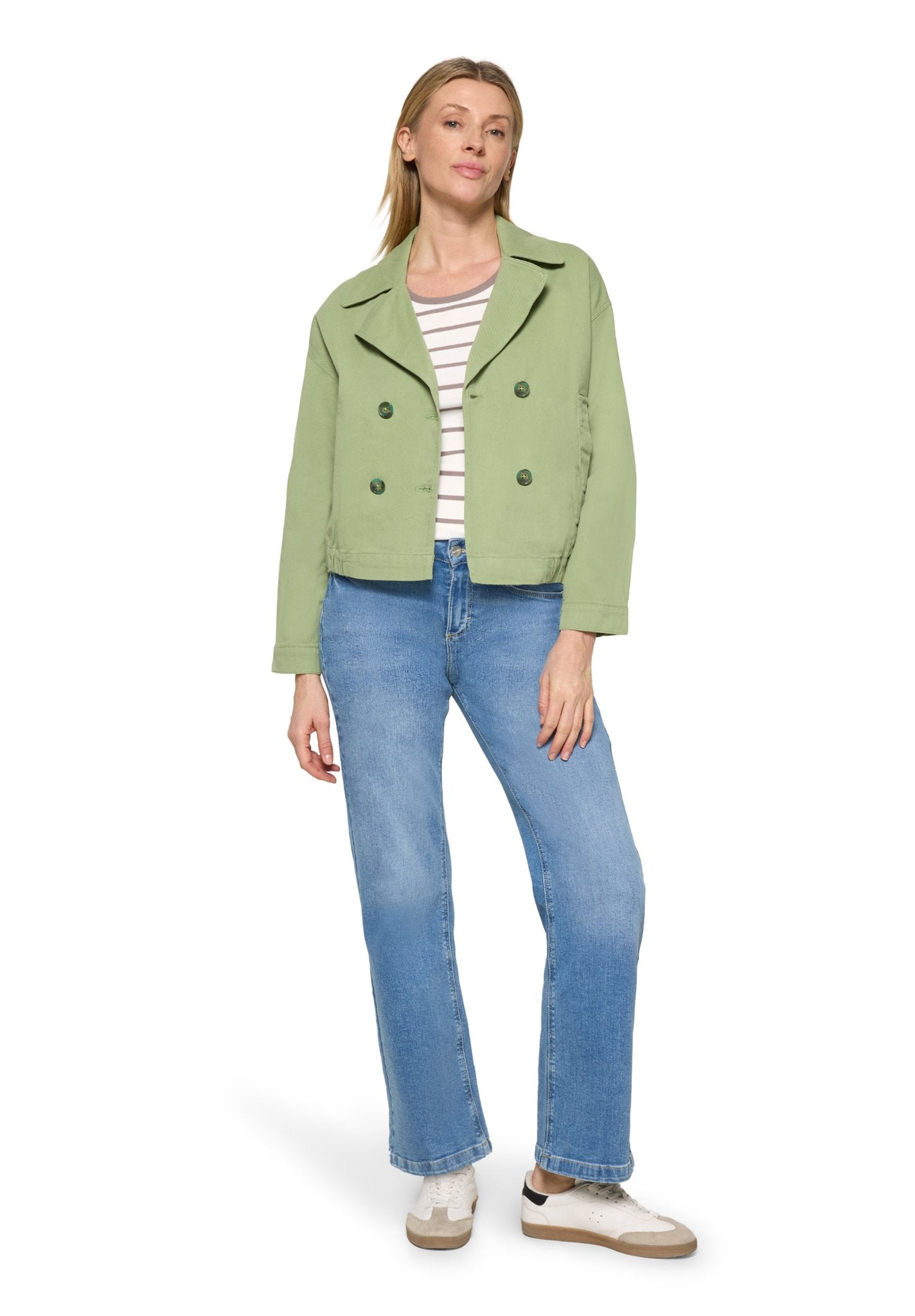 Cartoon Damen Blazer Green Eyes