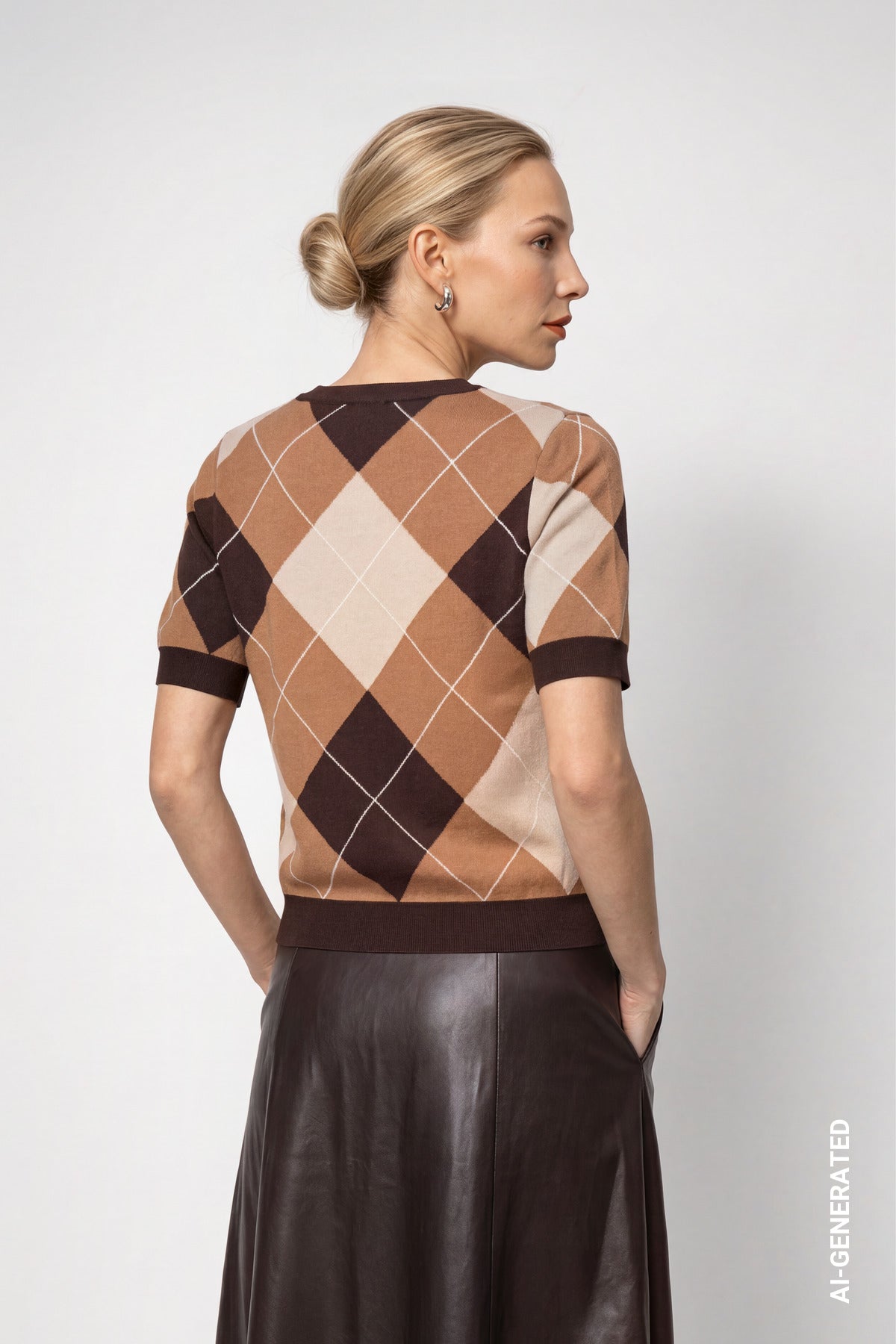 Monari Damen Pullover Black Coffe