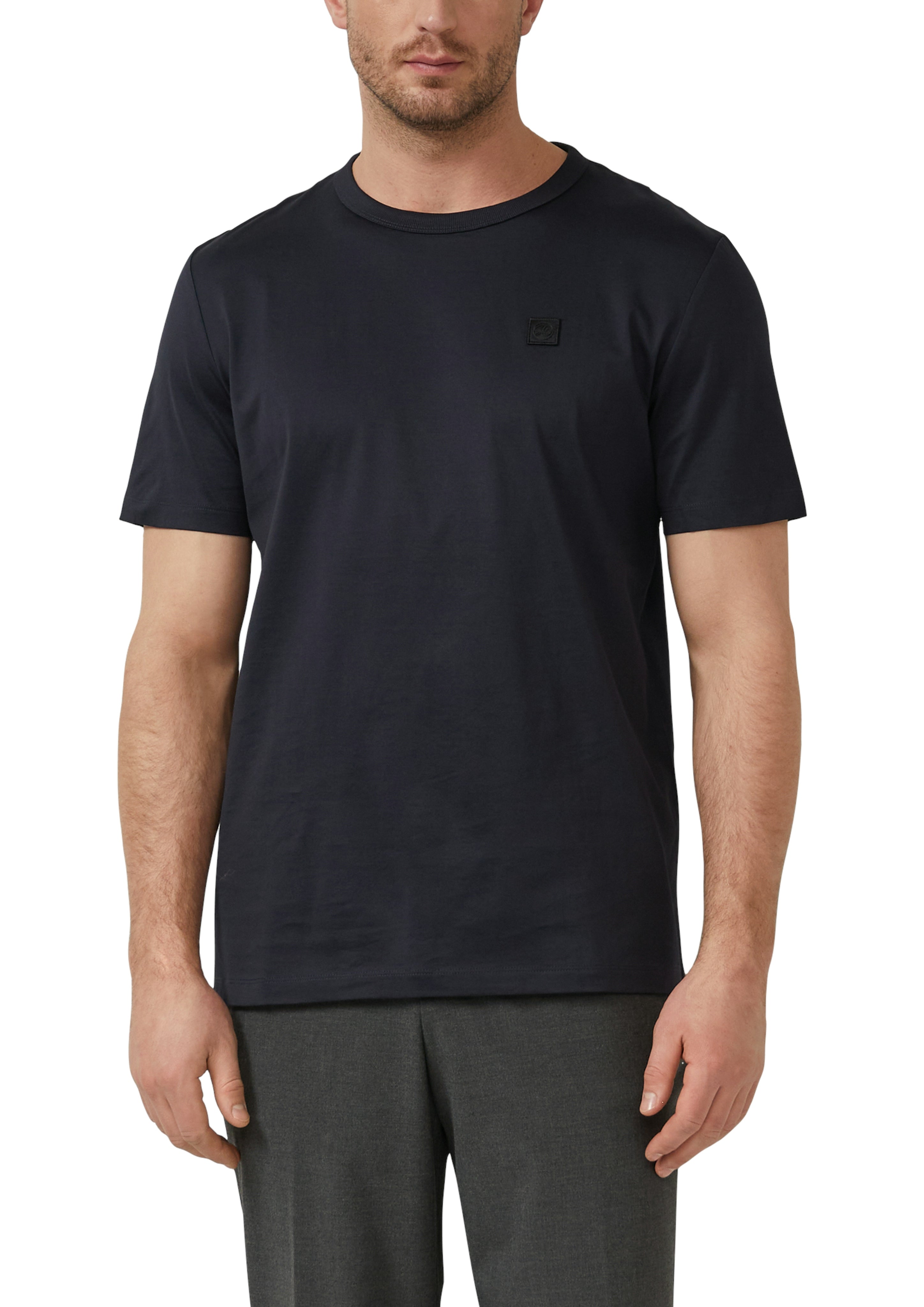 S. Oliver black Herren T-Shirts kurz Blue