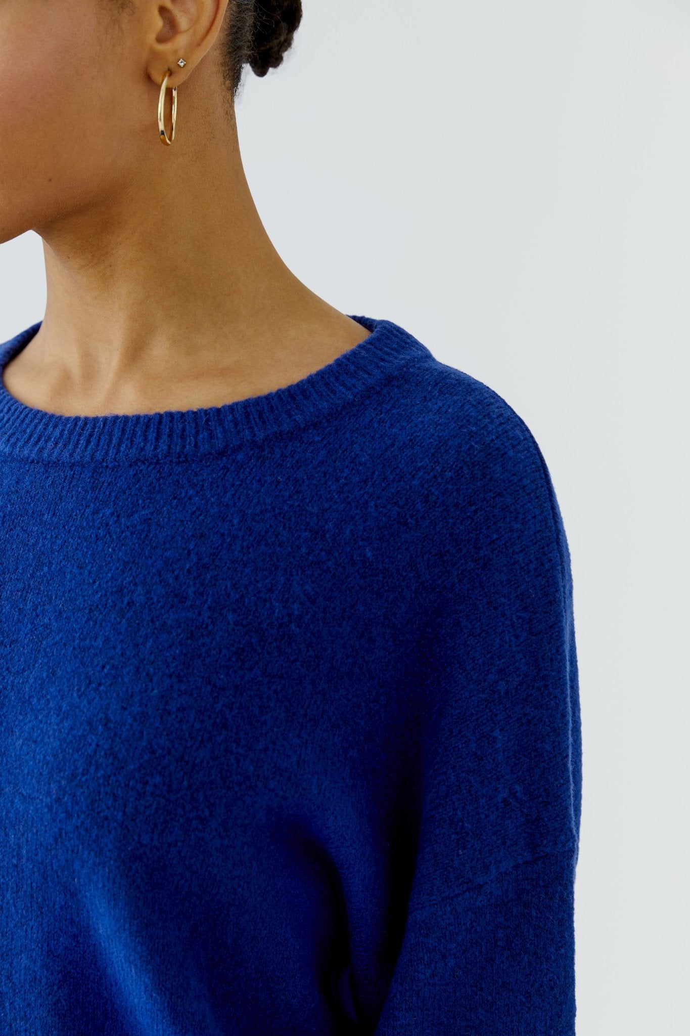 Oui Damen Pullover  Royal Blue
