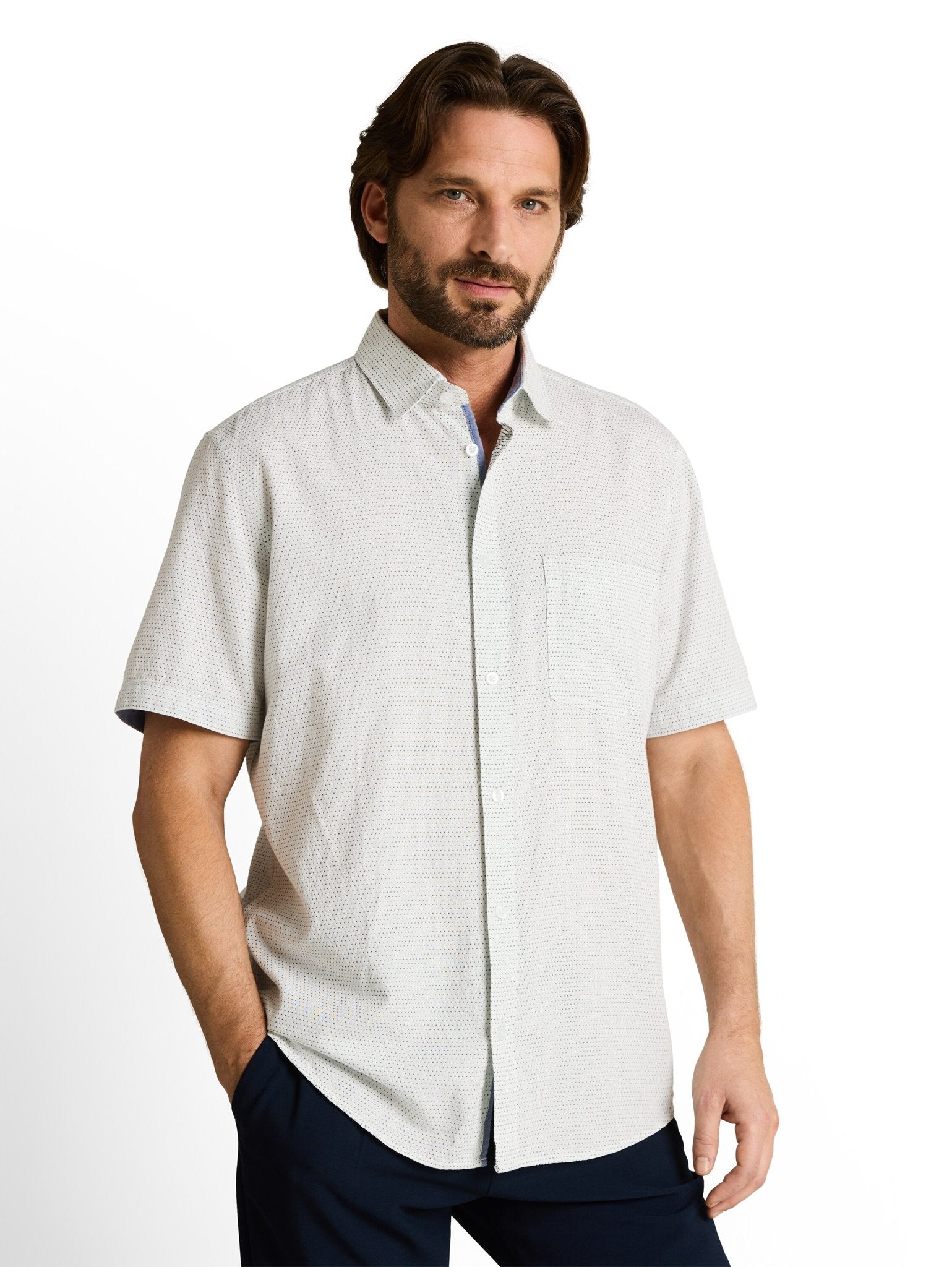 Tom Tailor Herren Hemden kurz Gardenia White