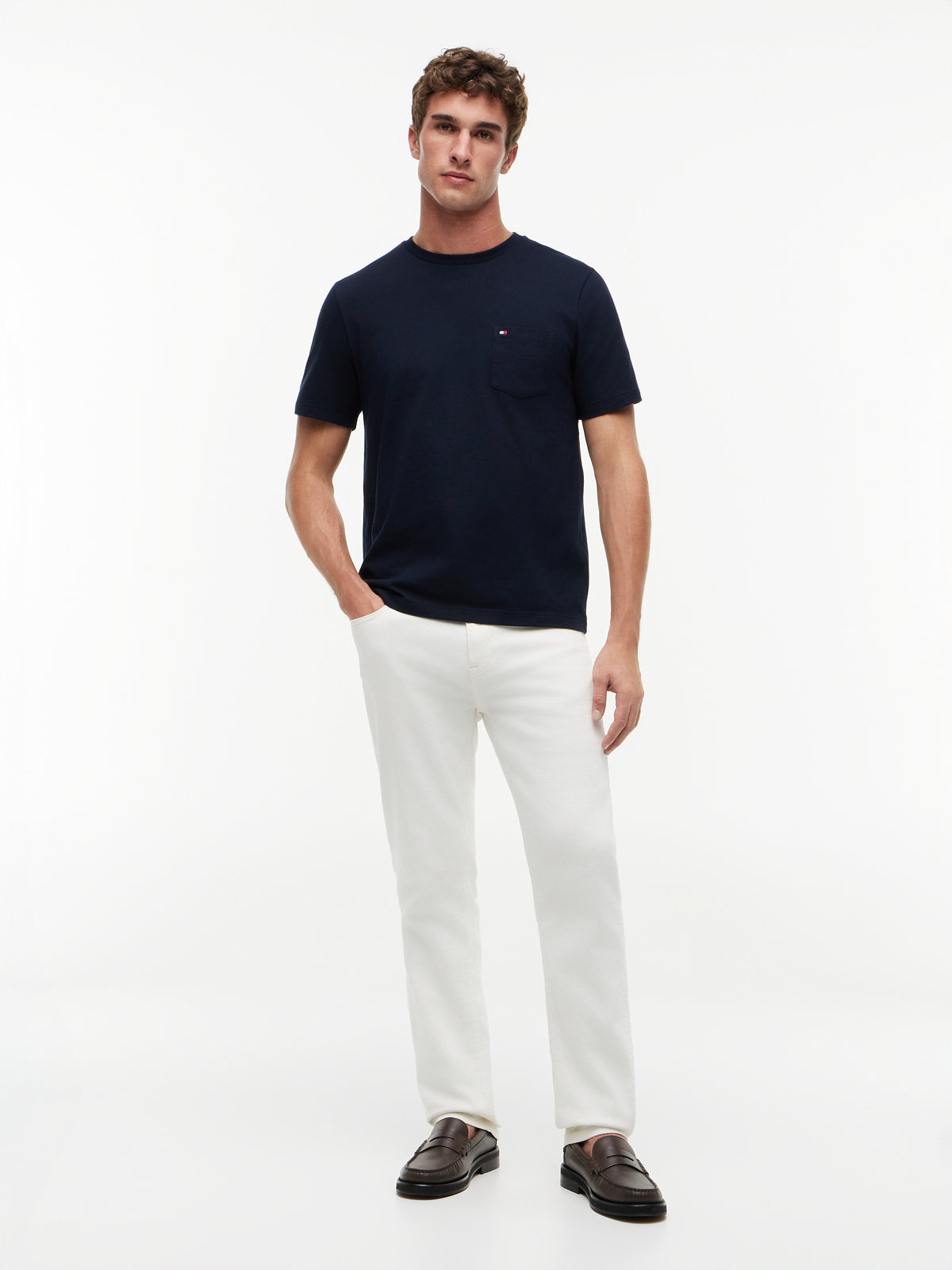 Tommy Hilfiger Herren T-Shirts kurz Dw Blue
