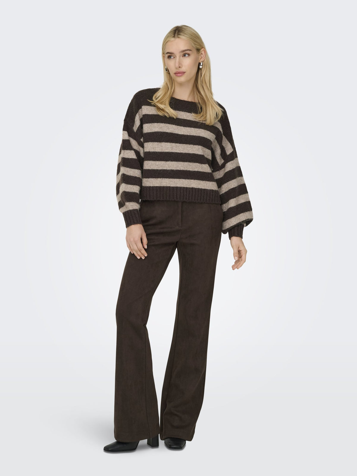 Only Damen Pullover Seal Brown/Fung
