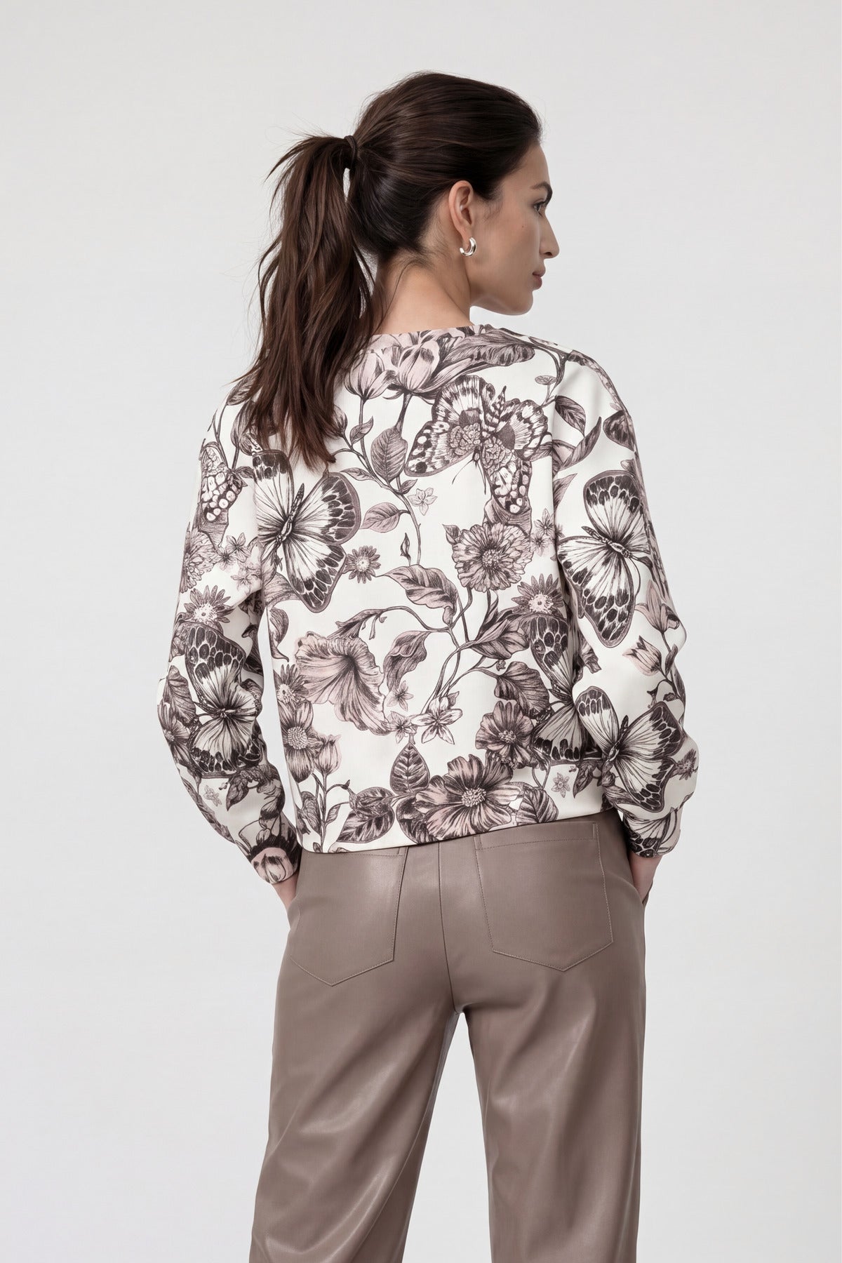 Monari Damen T-Shirts Taupe Gemus