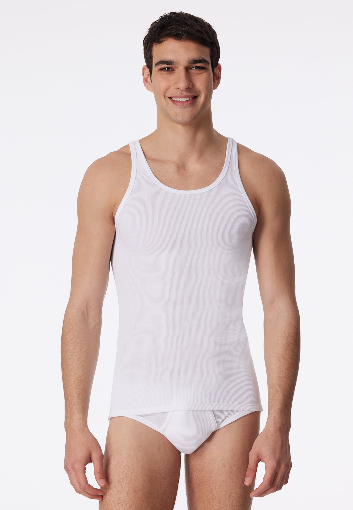 Schiesser Hemd Weiss