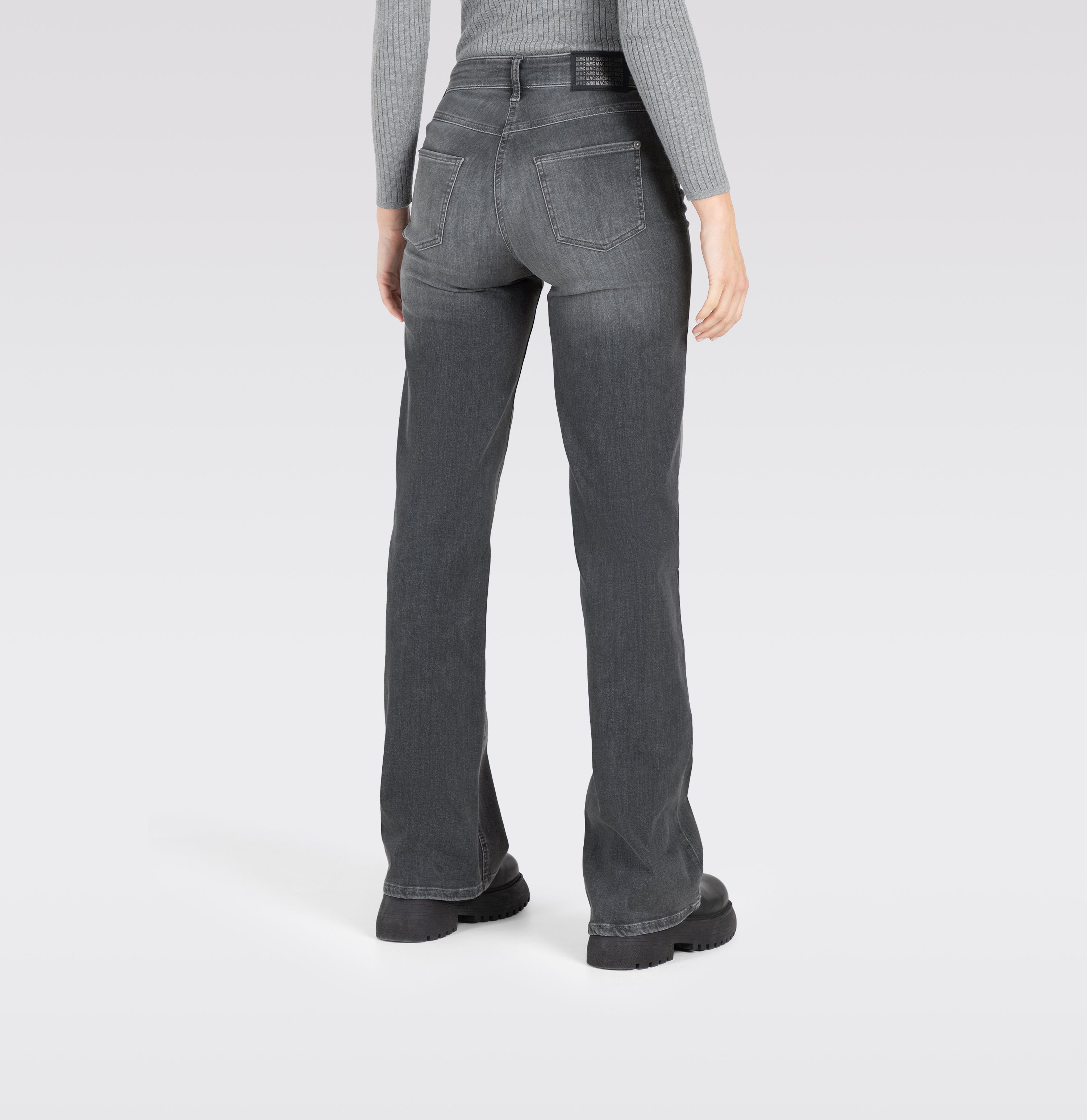 Mac Damen Jeans Grey Heavy Used