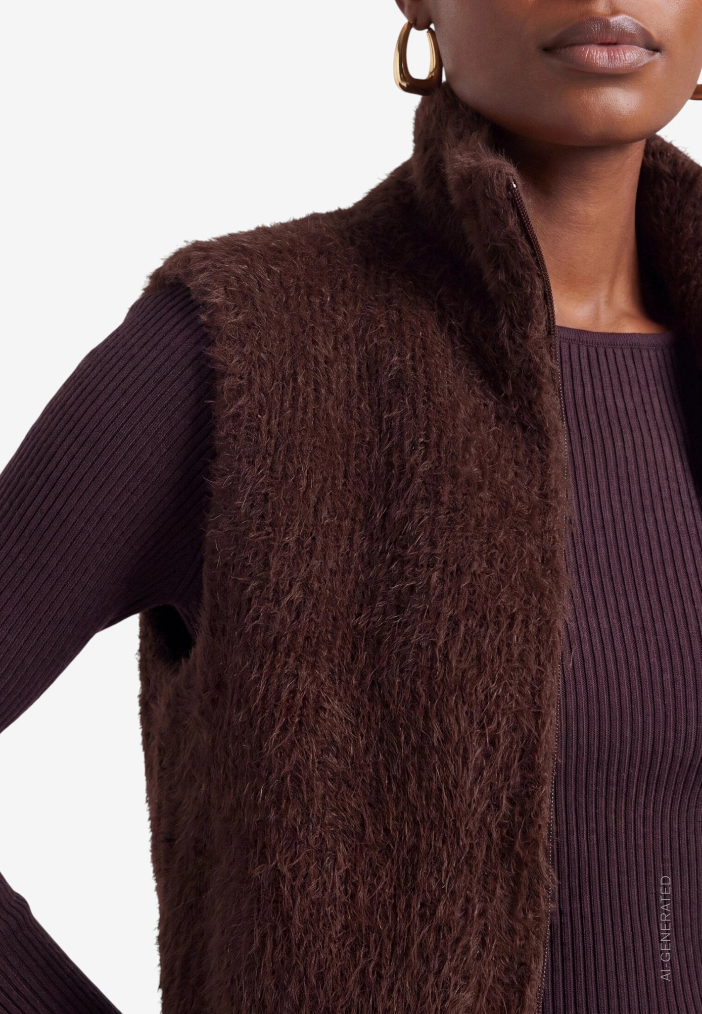 Zero Damen Pullover Chocolate Plum
