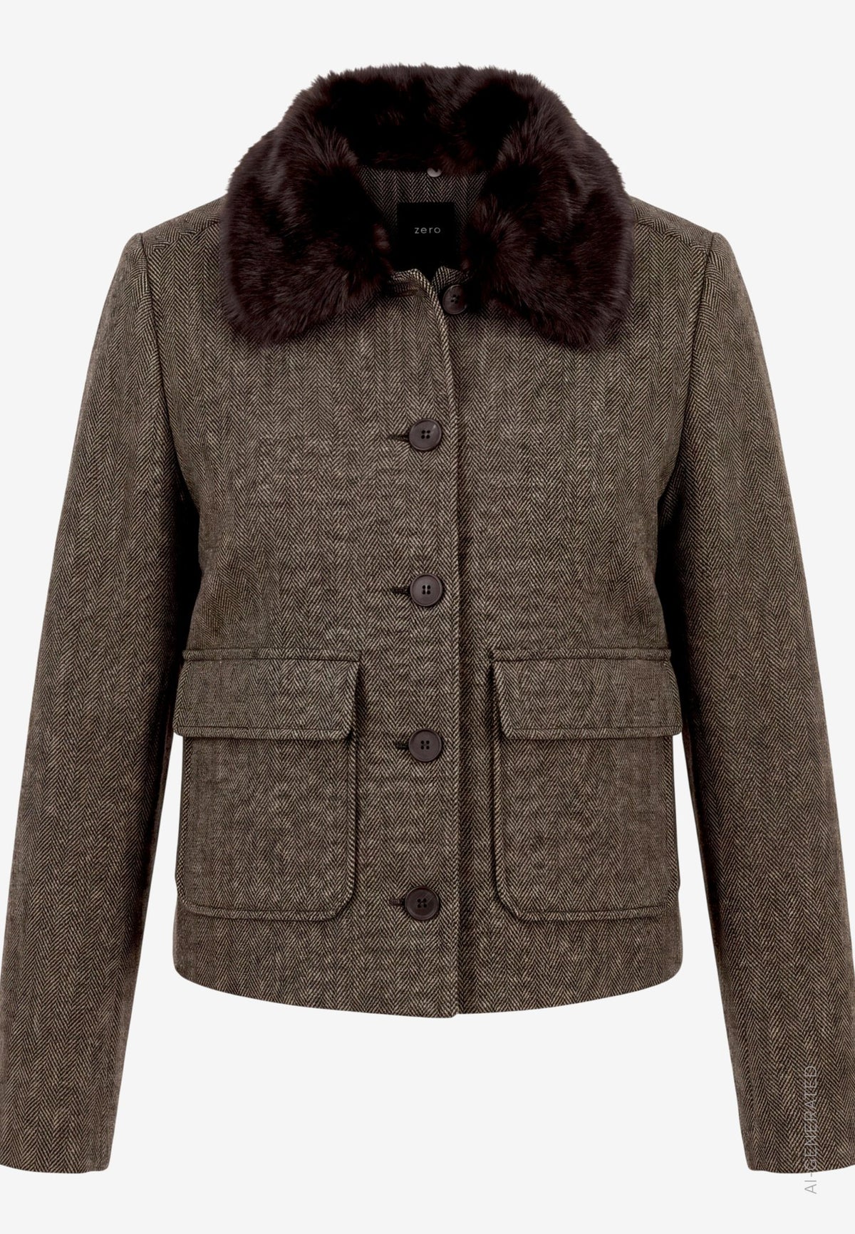 Zero Damen Blazer Black/Beige