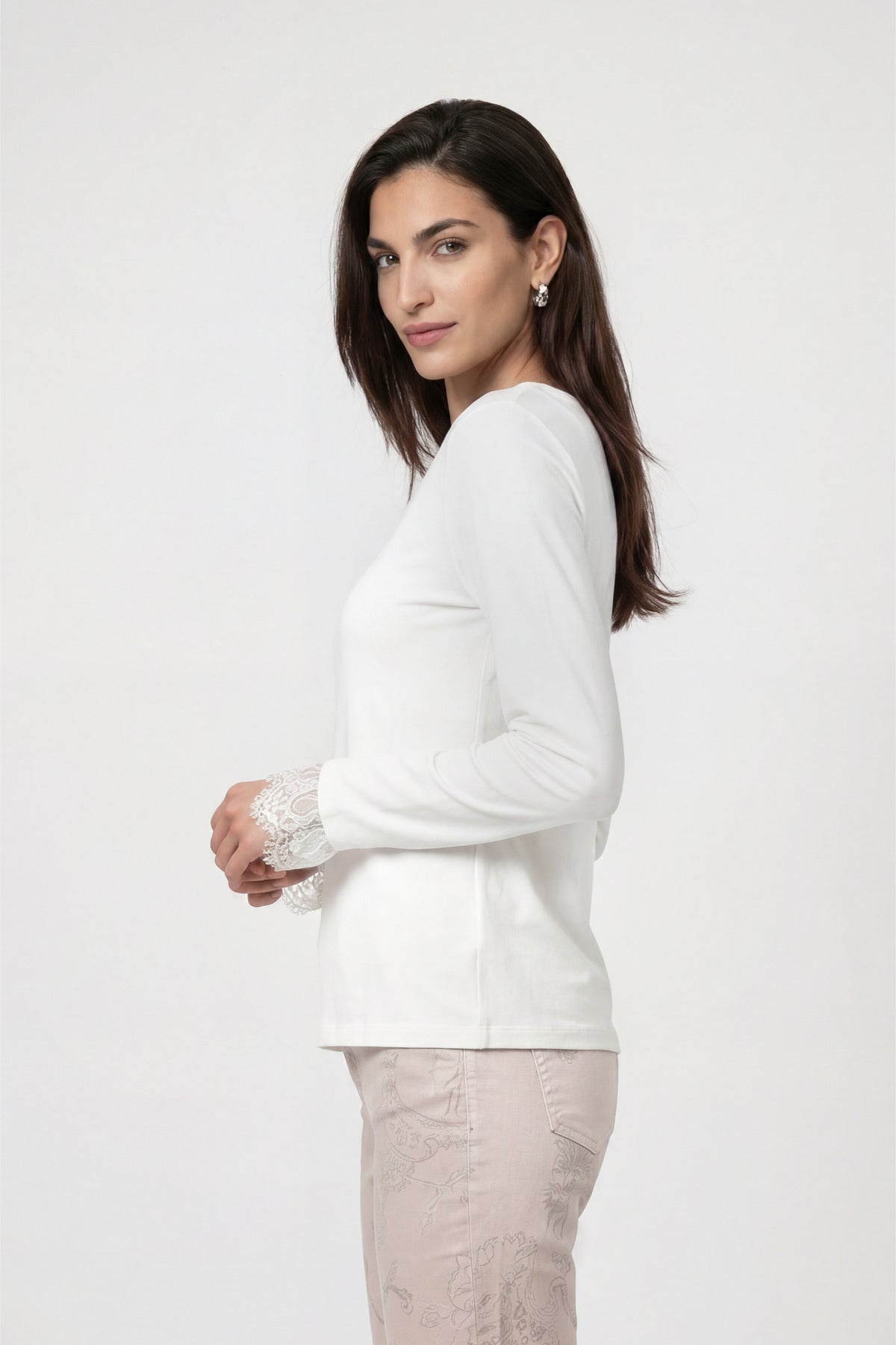 Monari Damen T-Shirts  Off-White