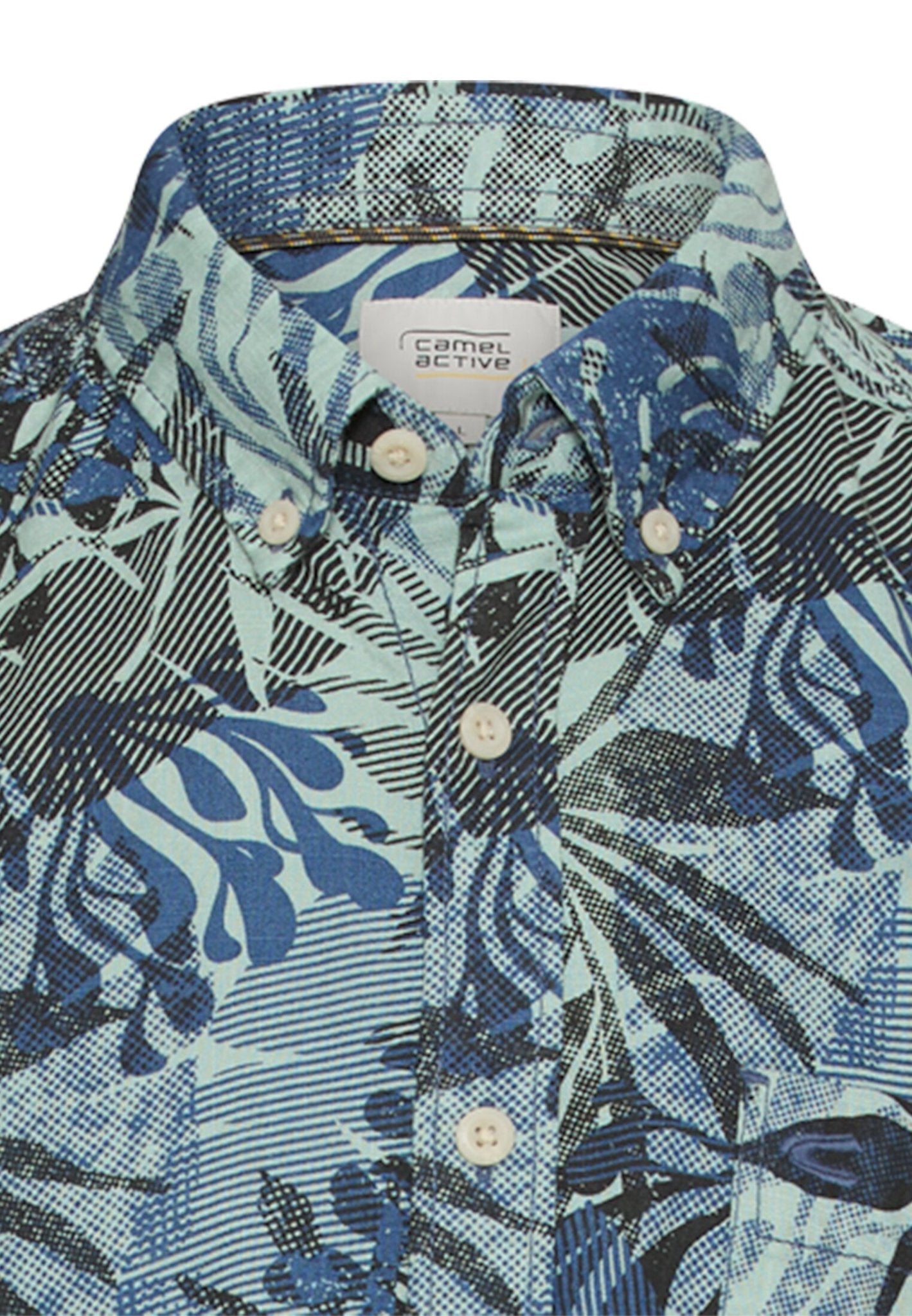 Camel active Herren Hemden kurz  Indigo Blue