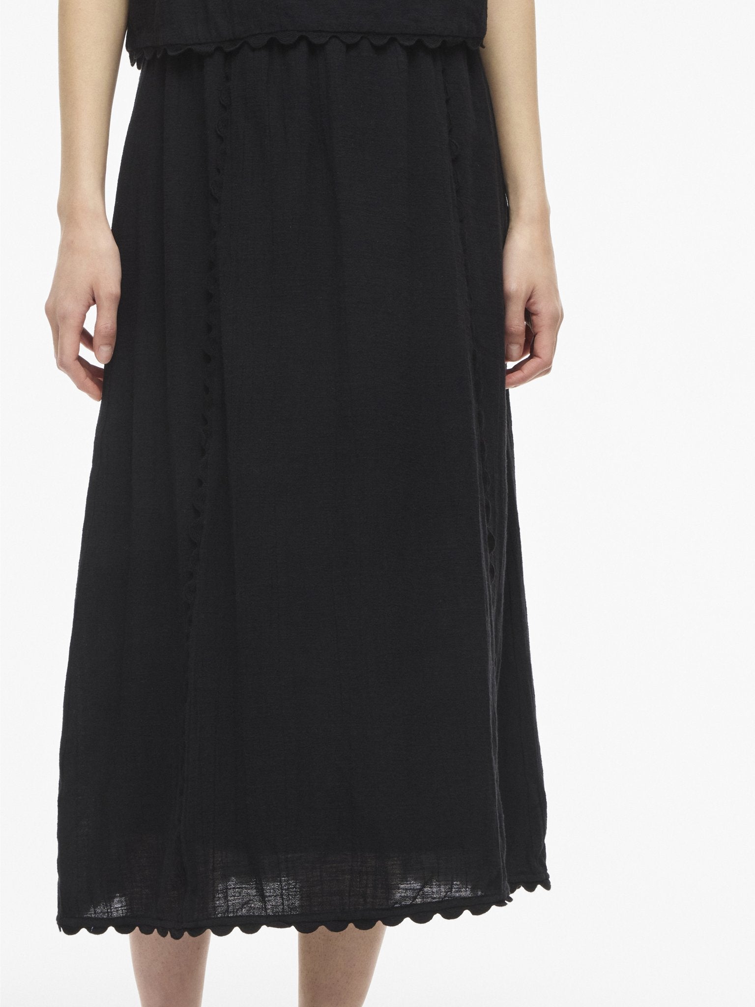 Vila Damen Rock Black Beauty