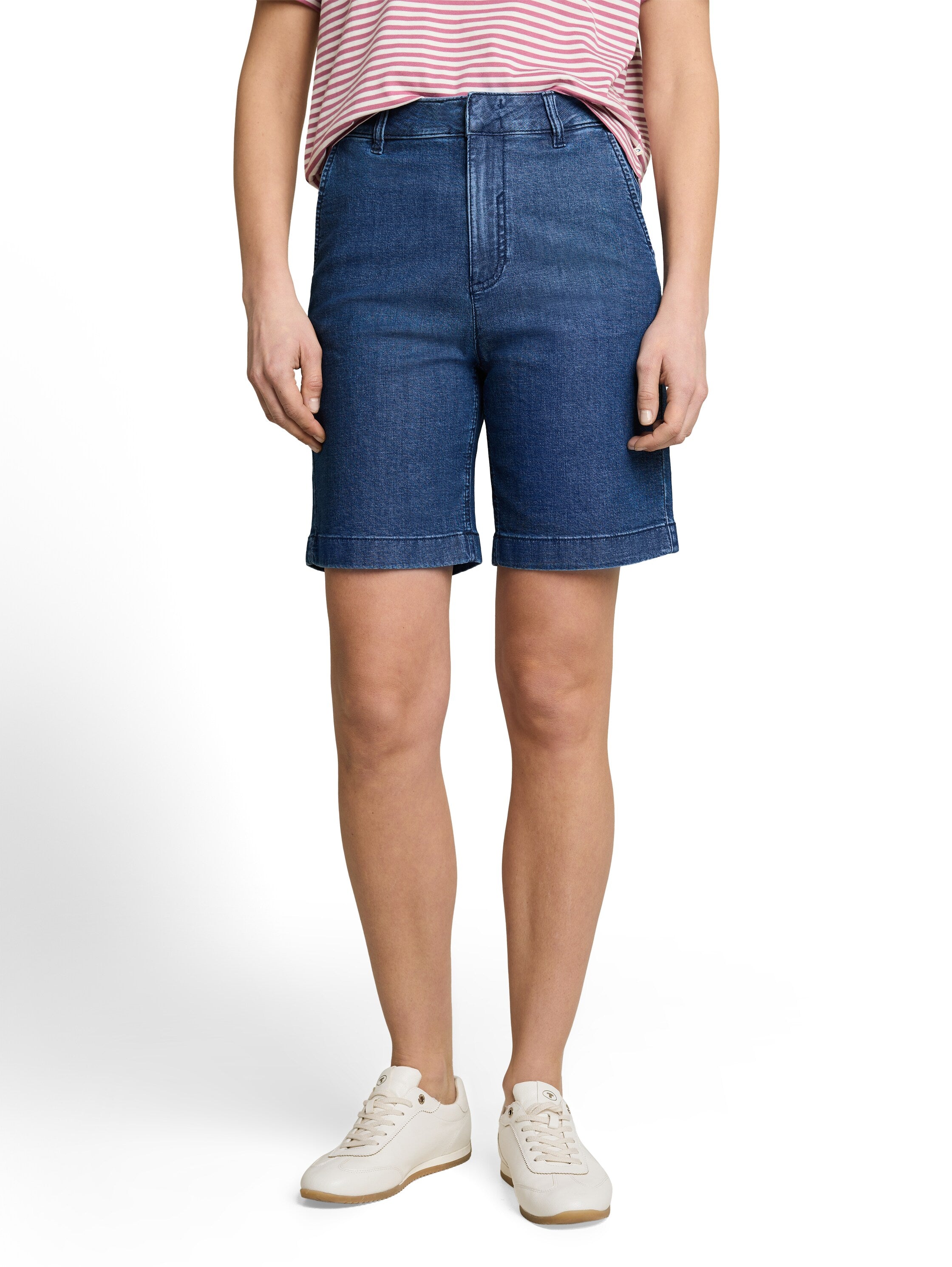 Tom Tailor Damen Shorts Dark Blue Denim