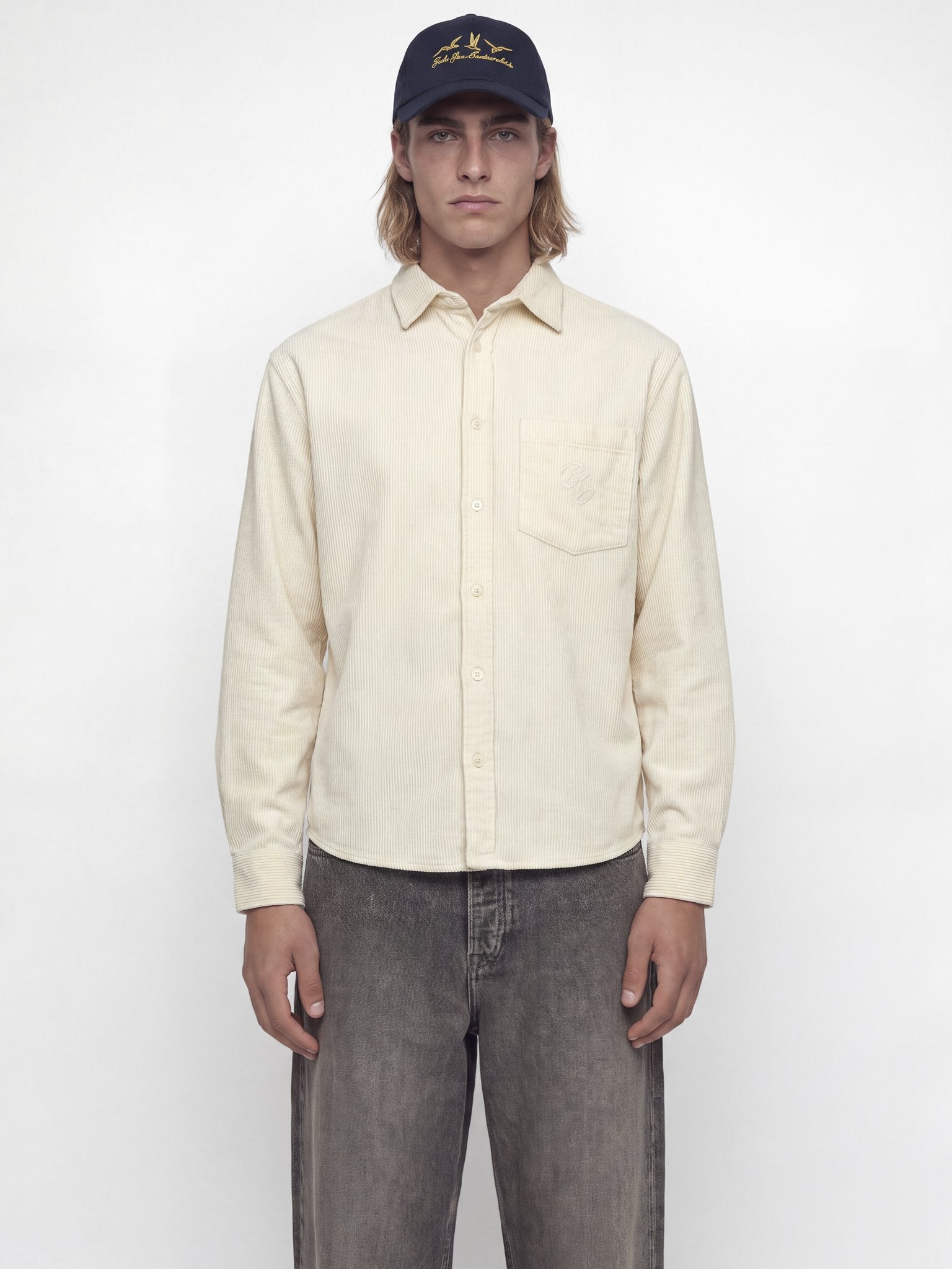 Jack & Jones Herren Hemden lang Antique White
