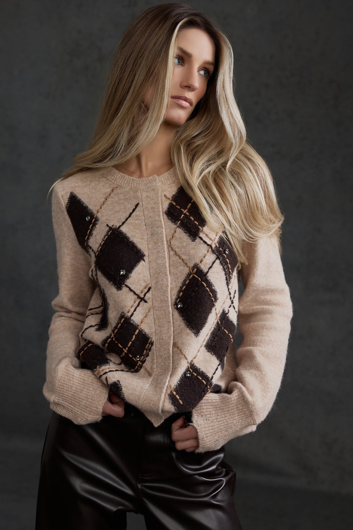 Monari Damen Strickjacken  Cappuccino
