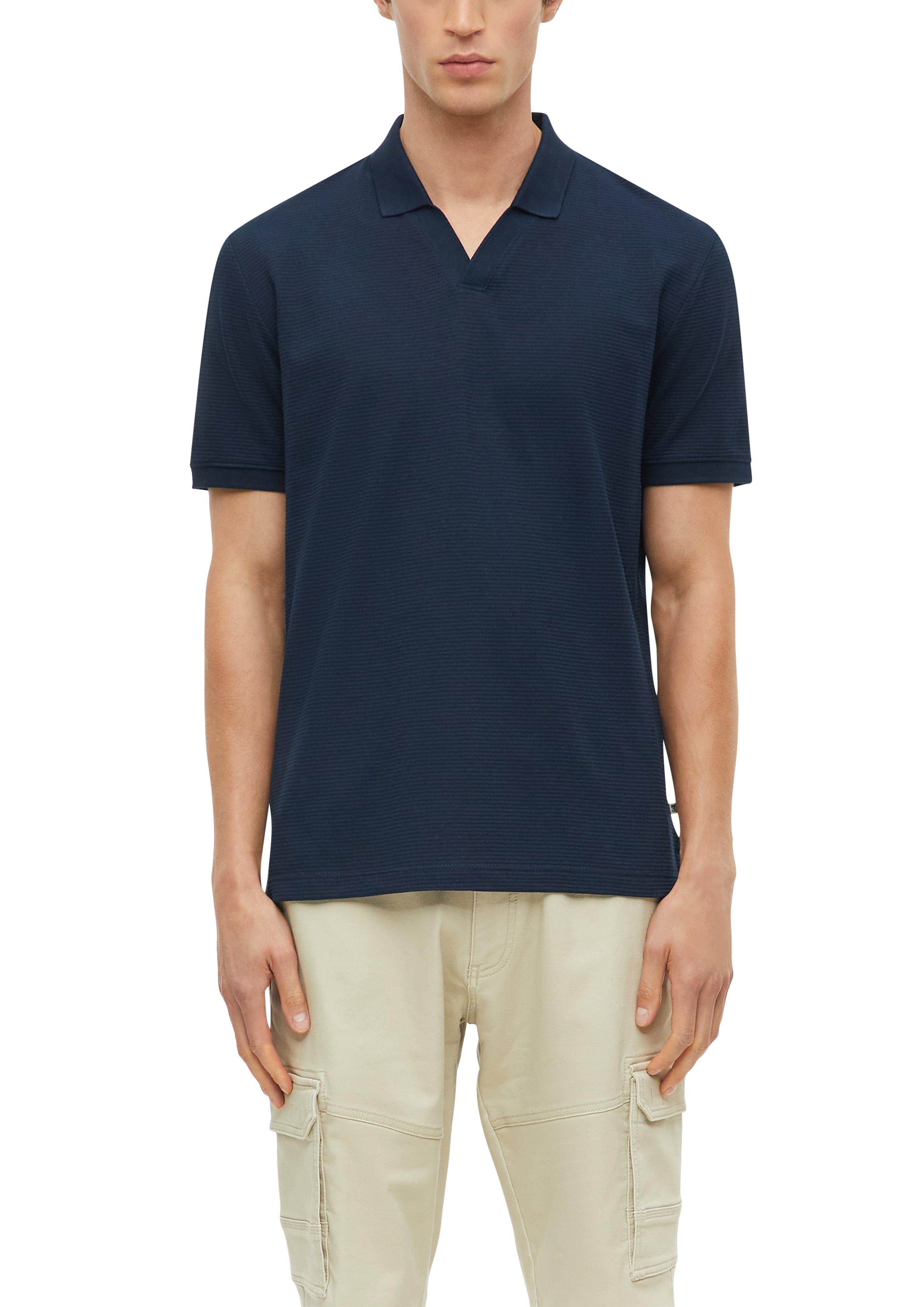 S. Oliver red Herren Polo-Shirts Blue