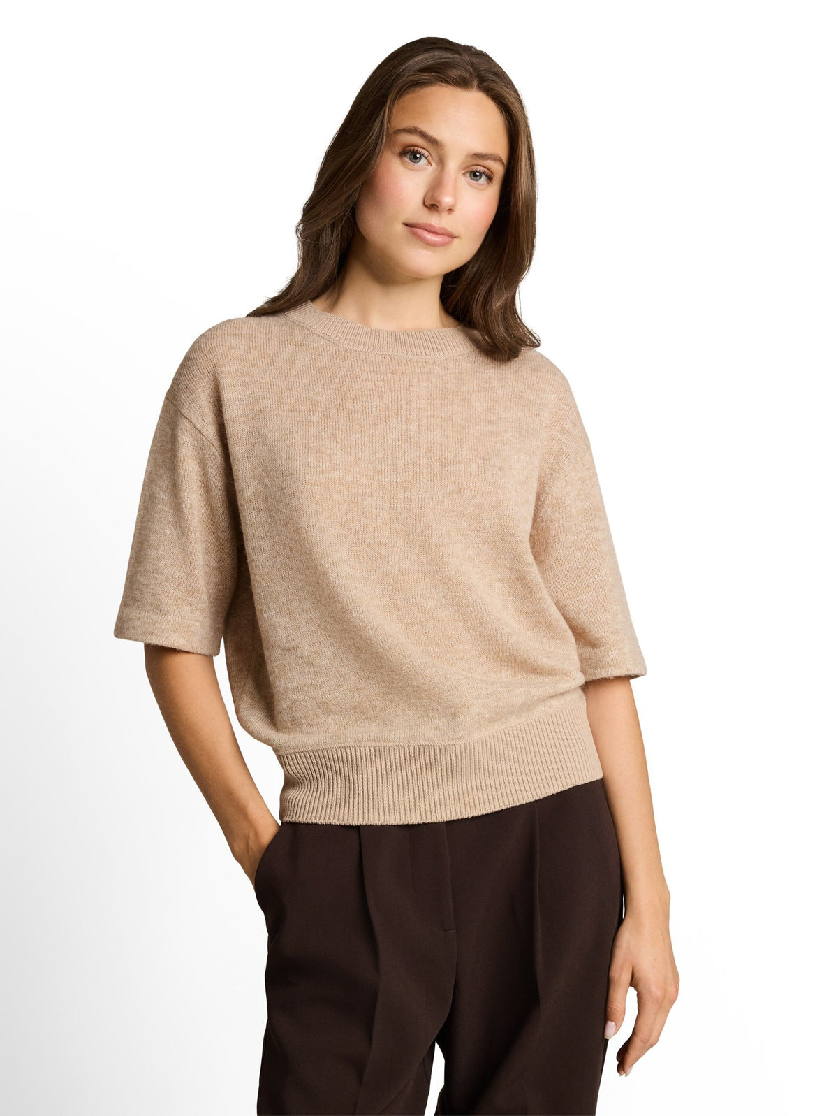 Tom Tailor Damen Pullover Gravel Beige Me