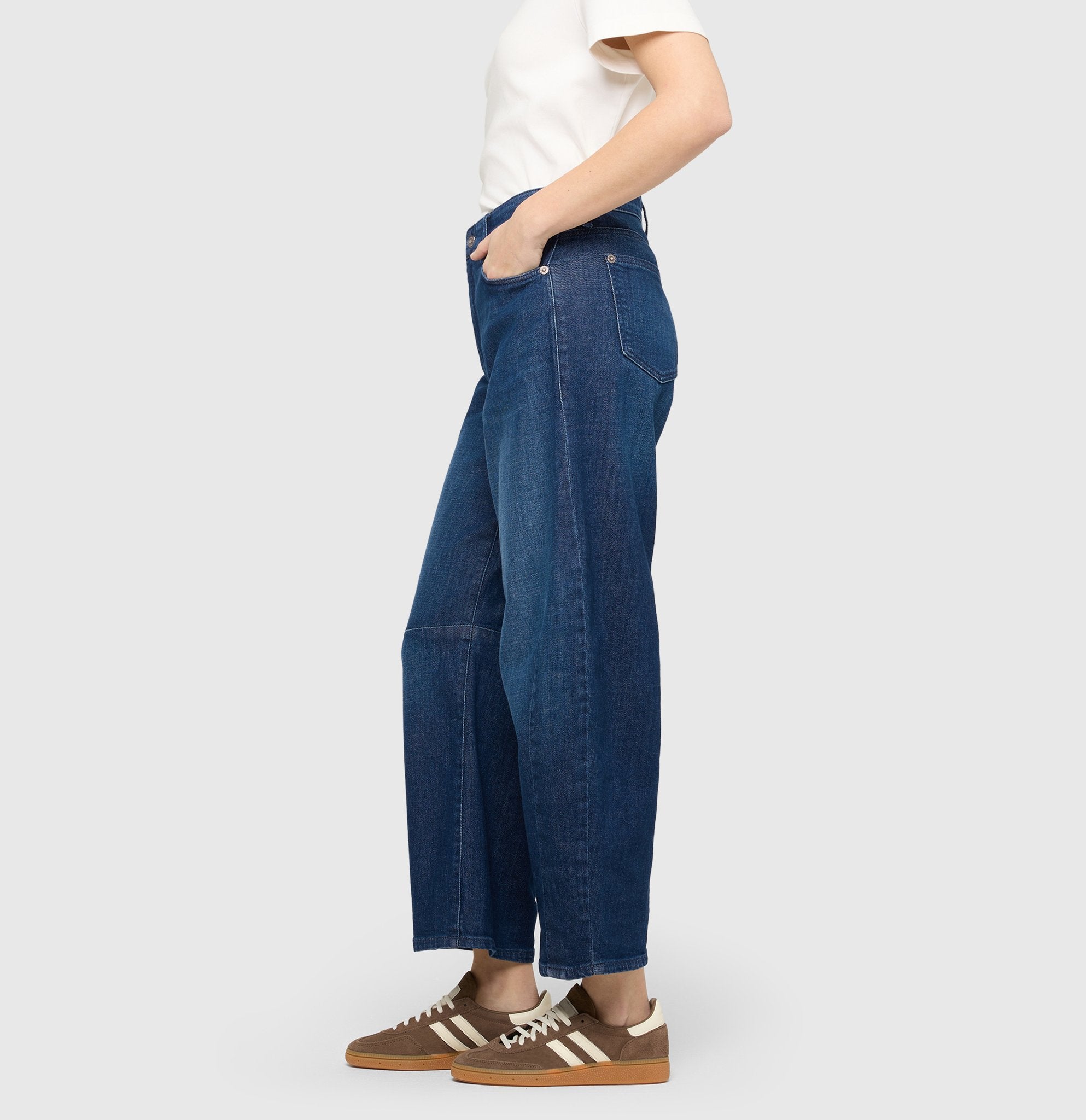 Mac Damen Jeans Blue Mended Was