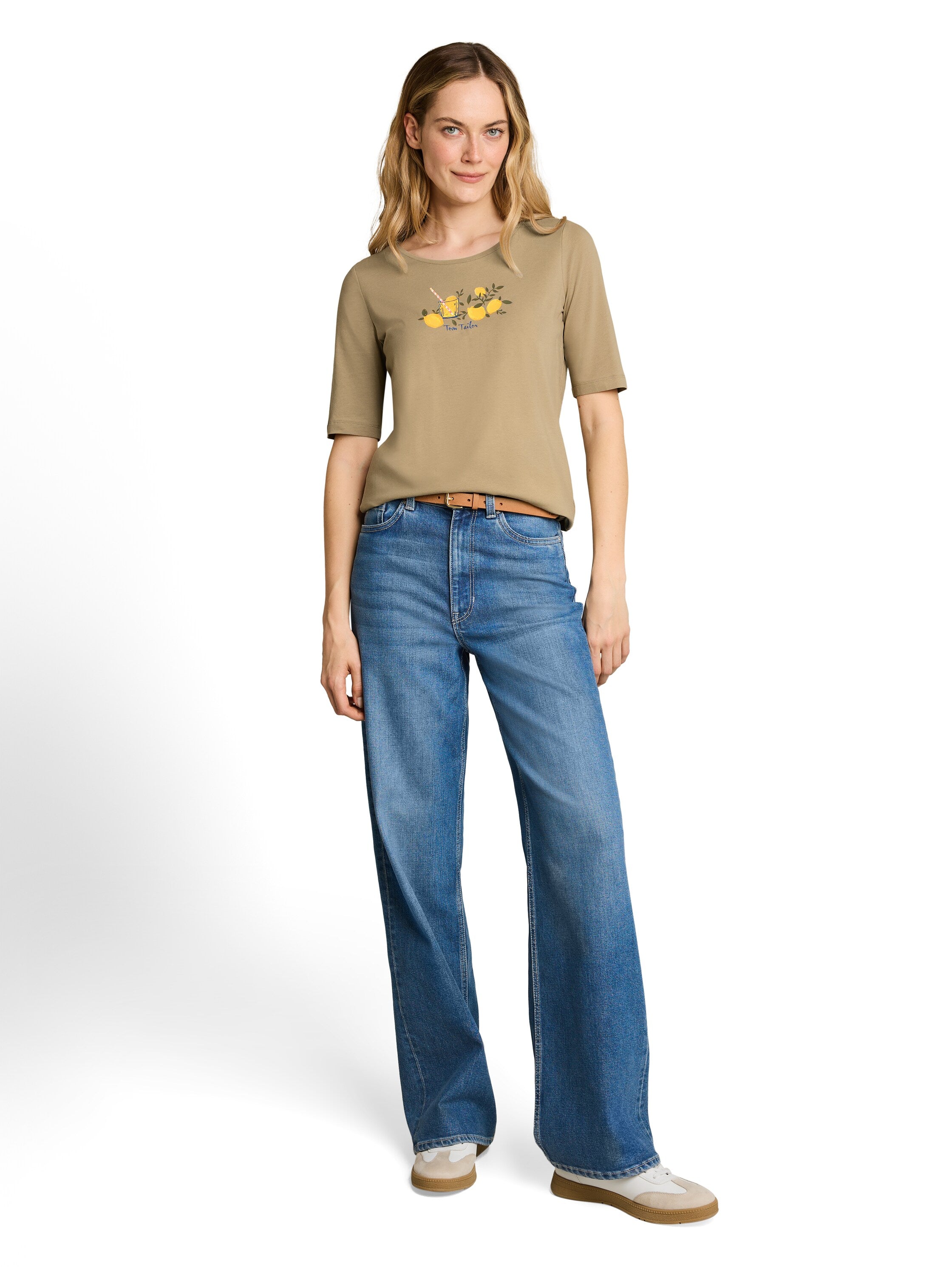 Tom Tailor Damen T-Shirts Silver Olive