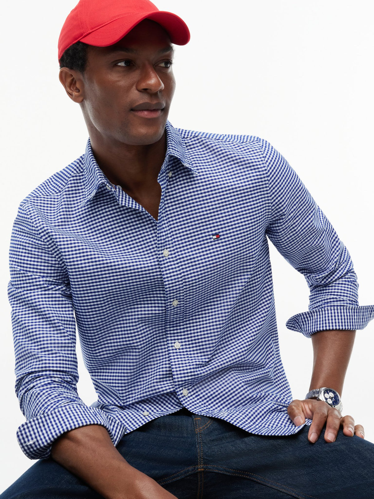 Tommy Hilfiger Herren Hemden Mv Blue