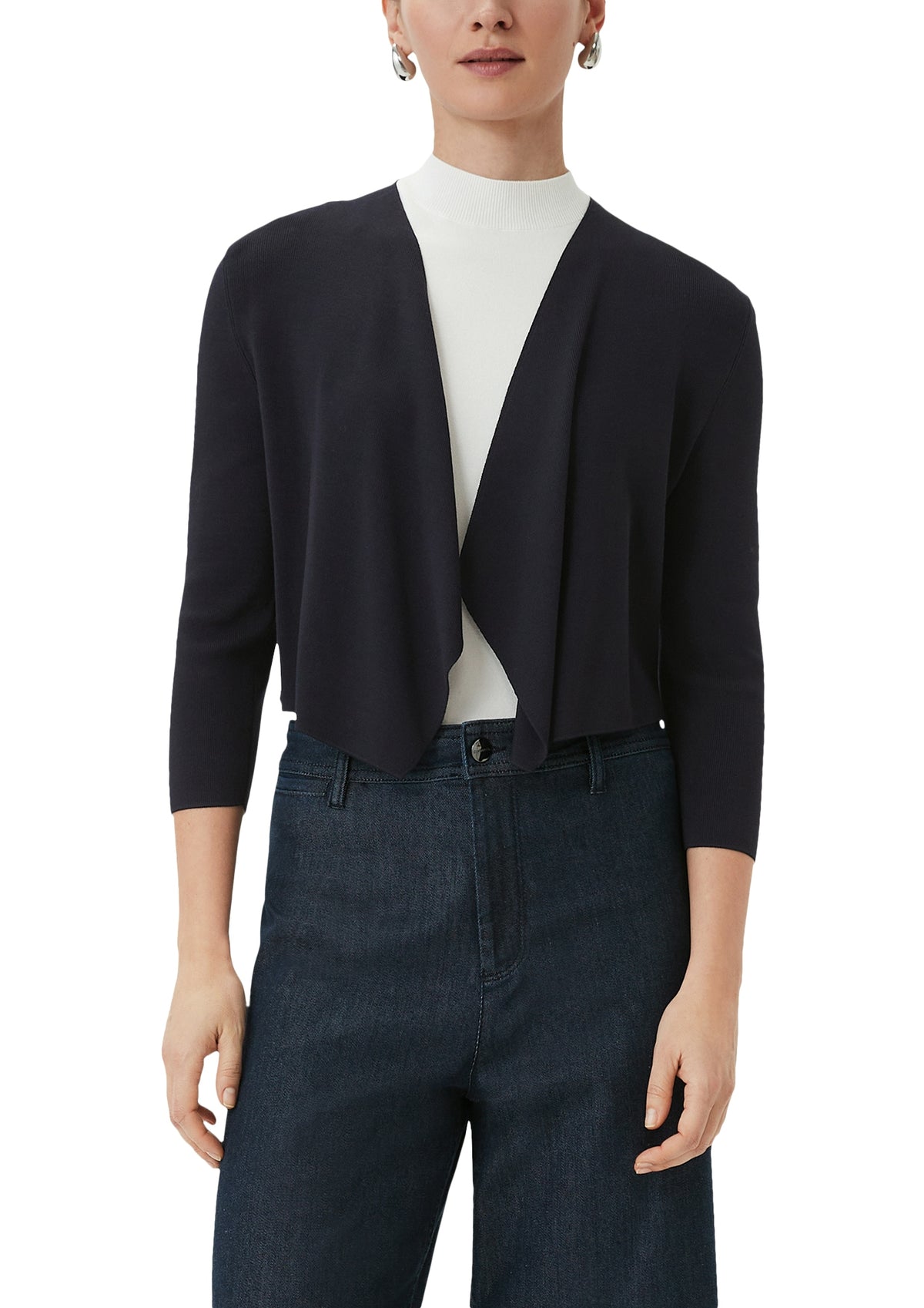 Comma Damen Strickjacken Blue