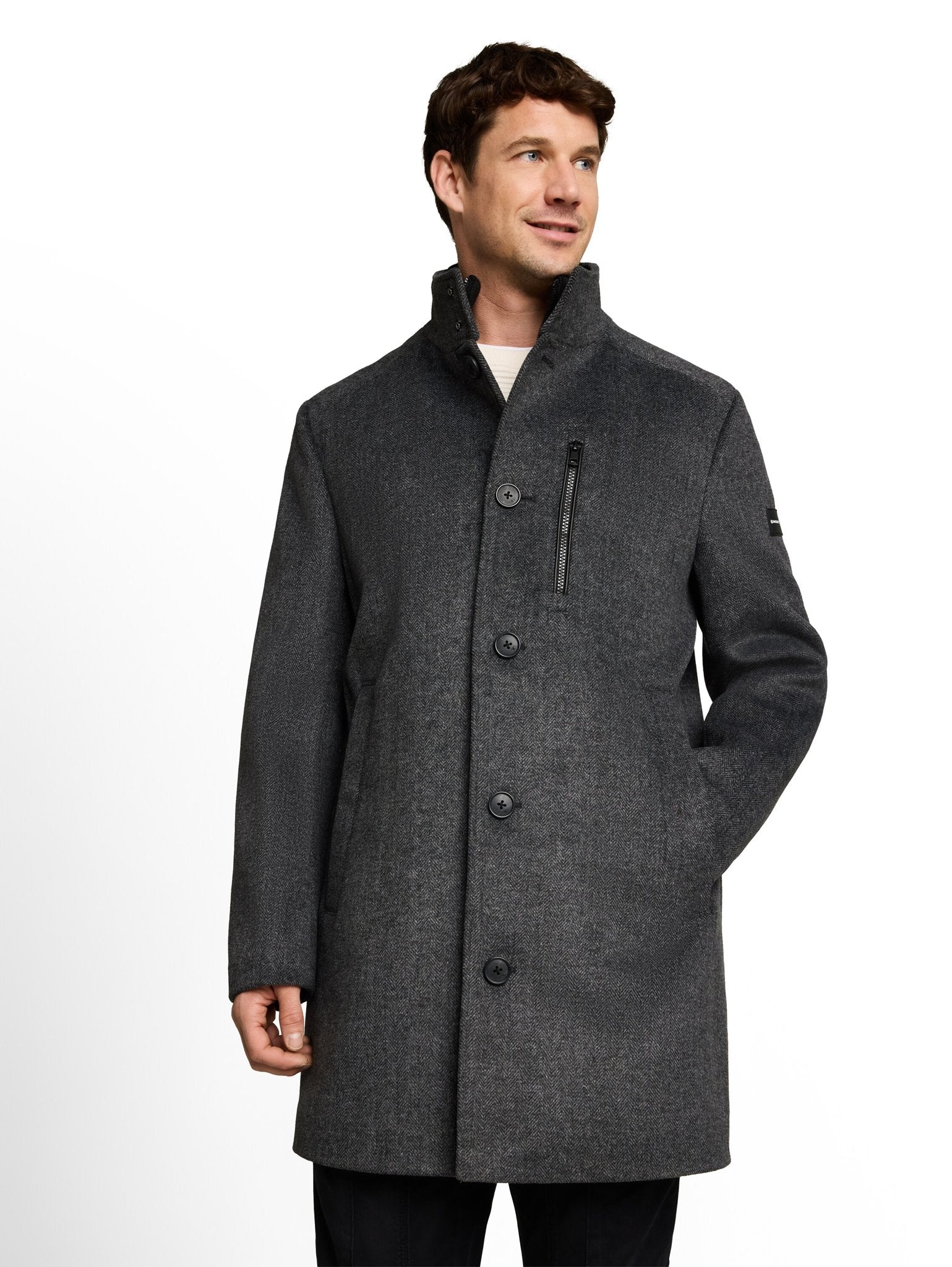 Tom Tailor Herren Jacken Dark Grey Black