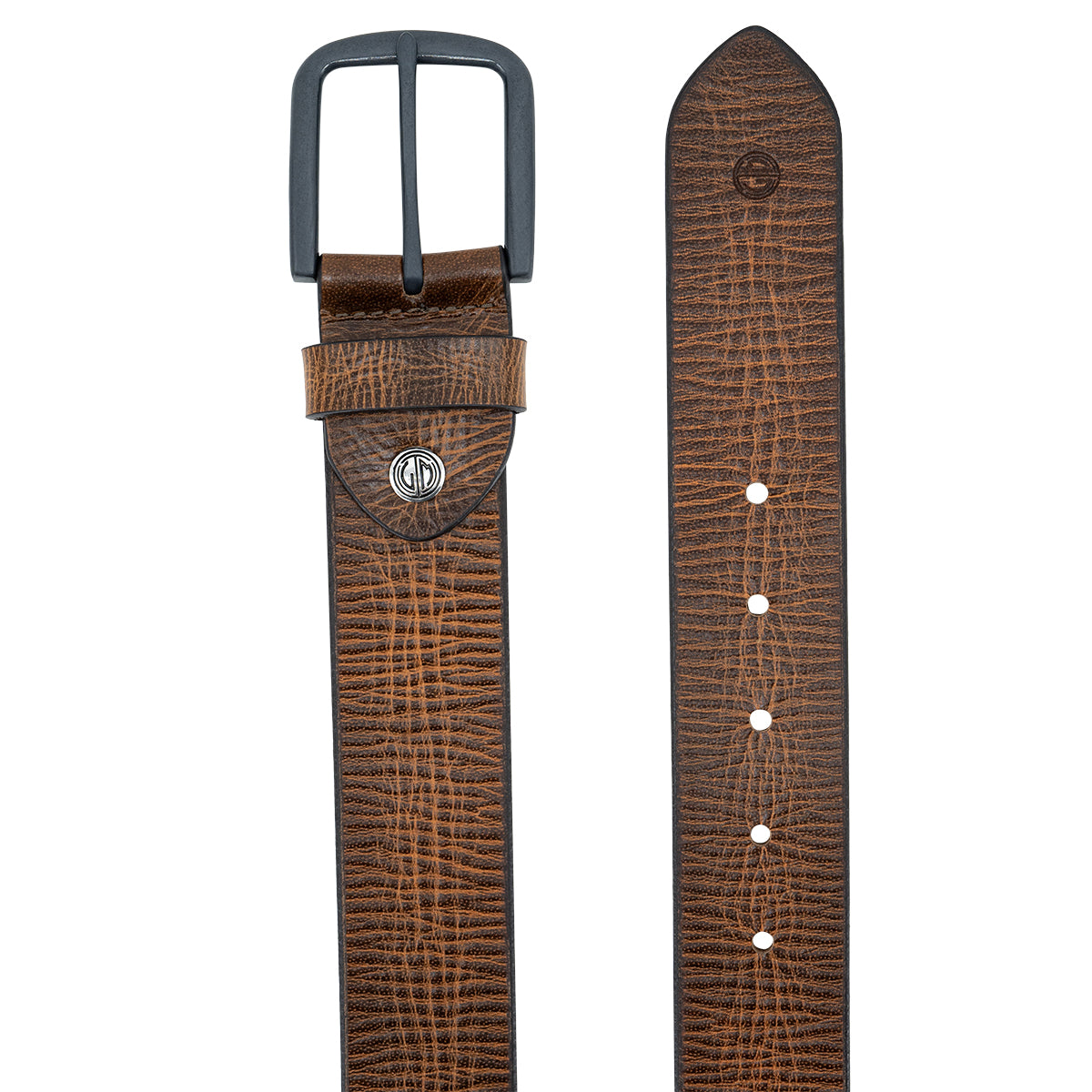 LINDENMANN Herren Gürtel Cognac