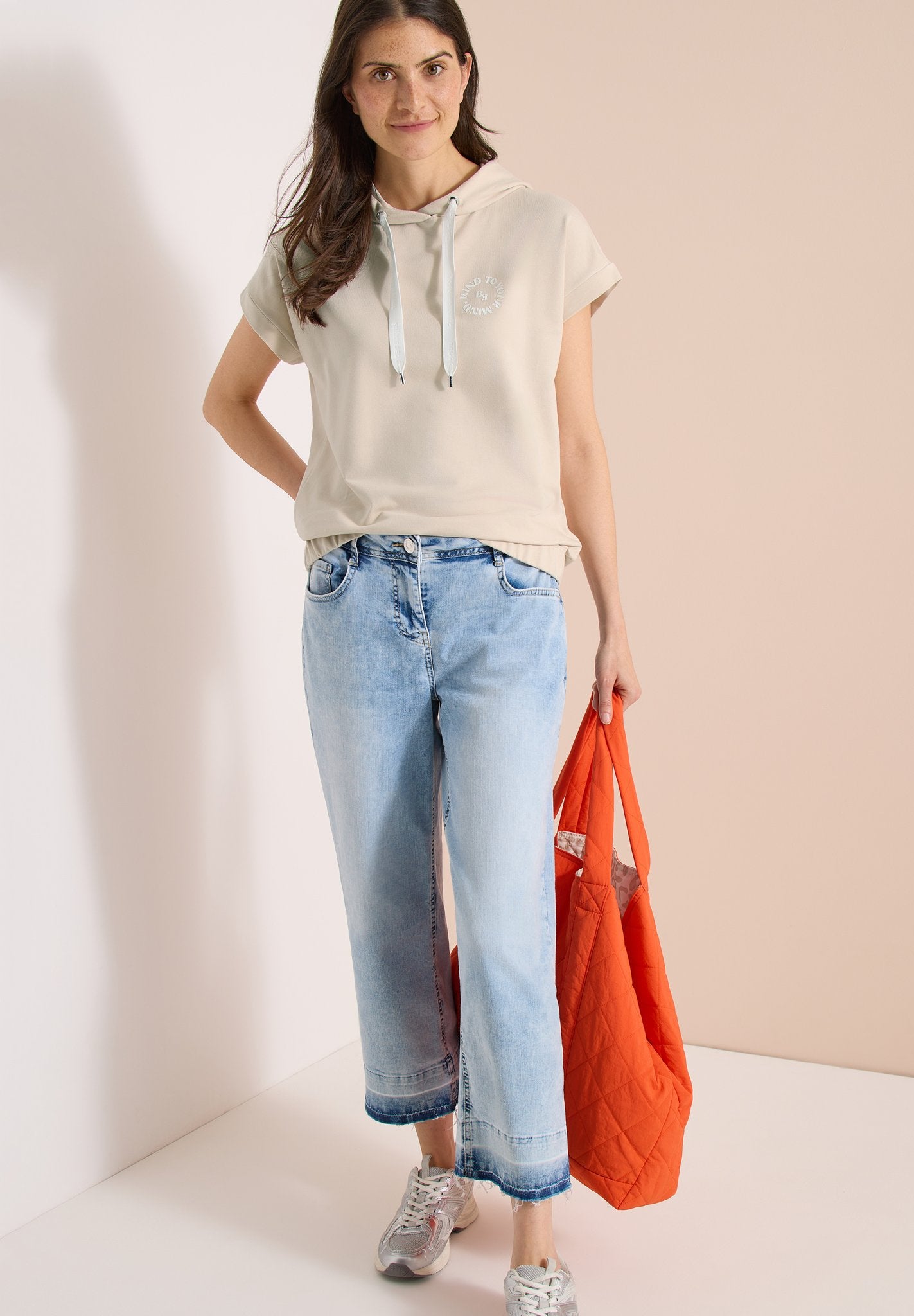 Cecil Damen T-Shirts  Pearl Bei