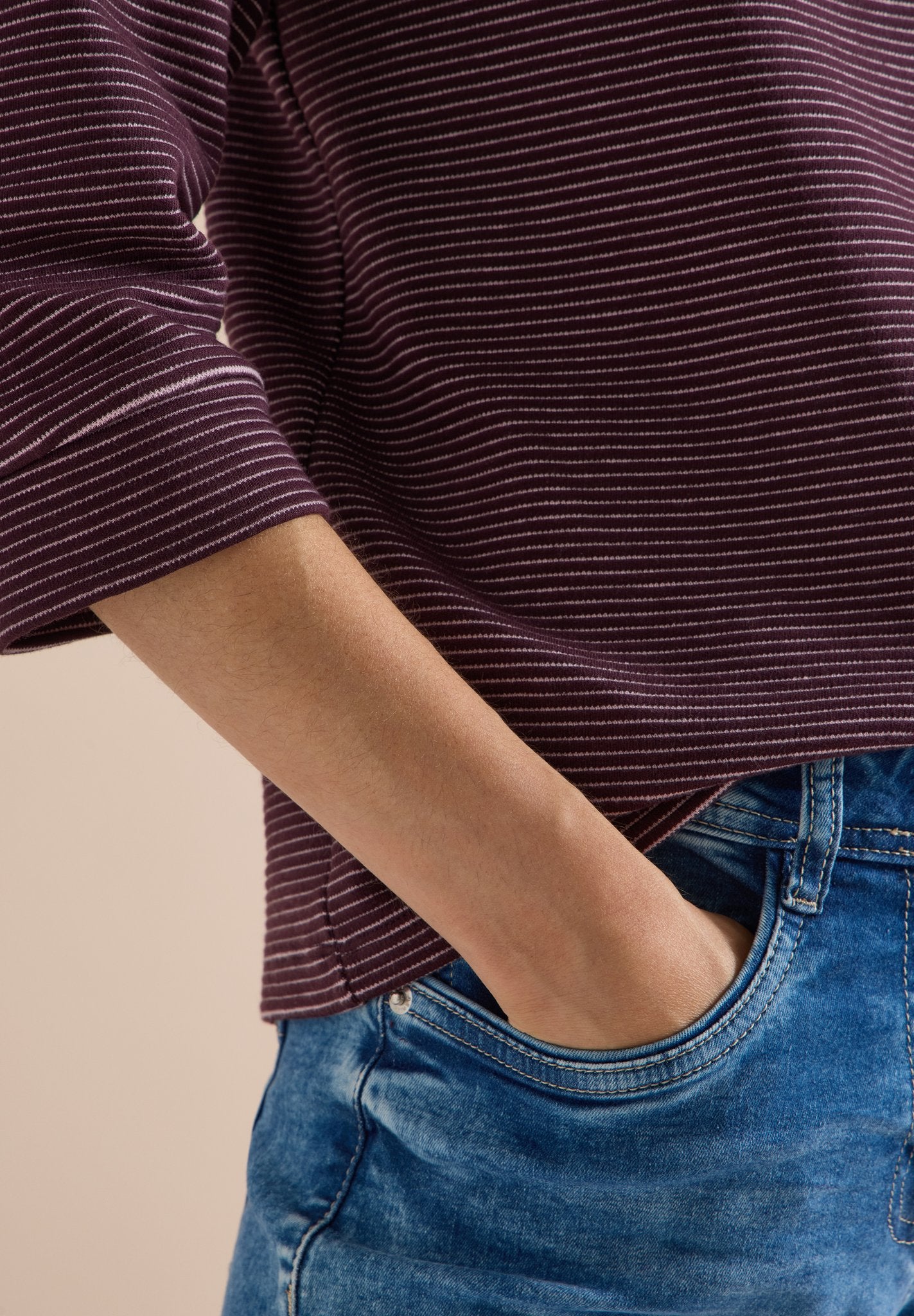 Cecil Damen T-Shirts Berry Red