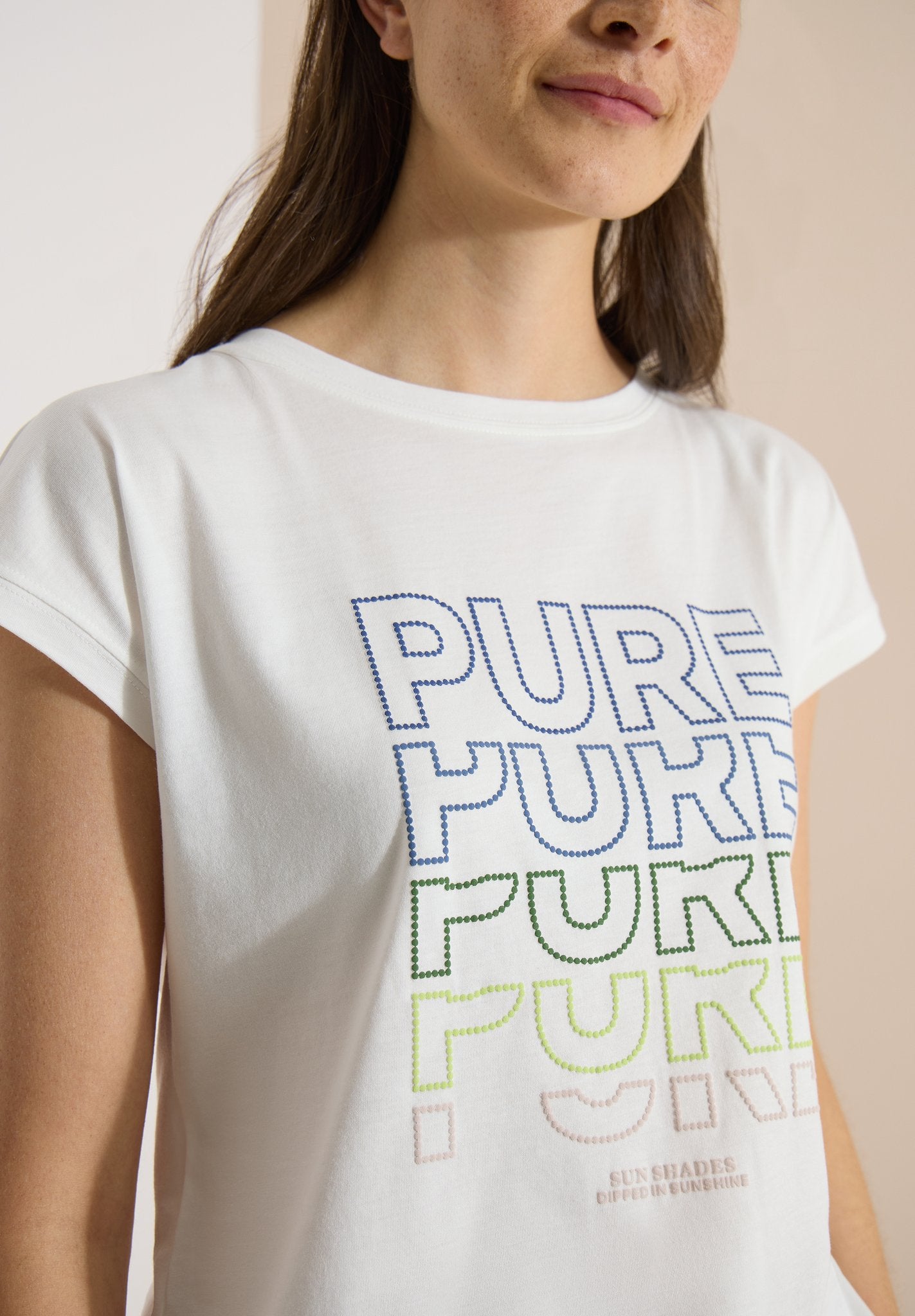 Cecil Damen T-Shirts Vanilla W