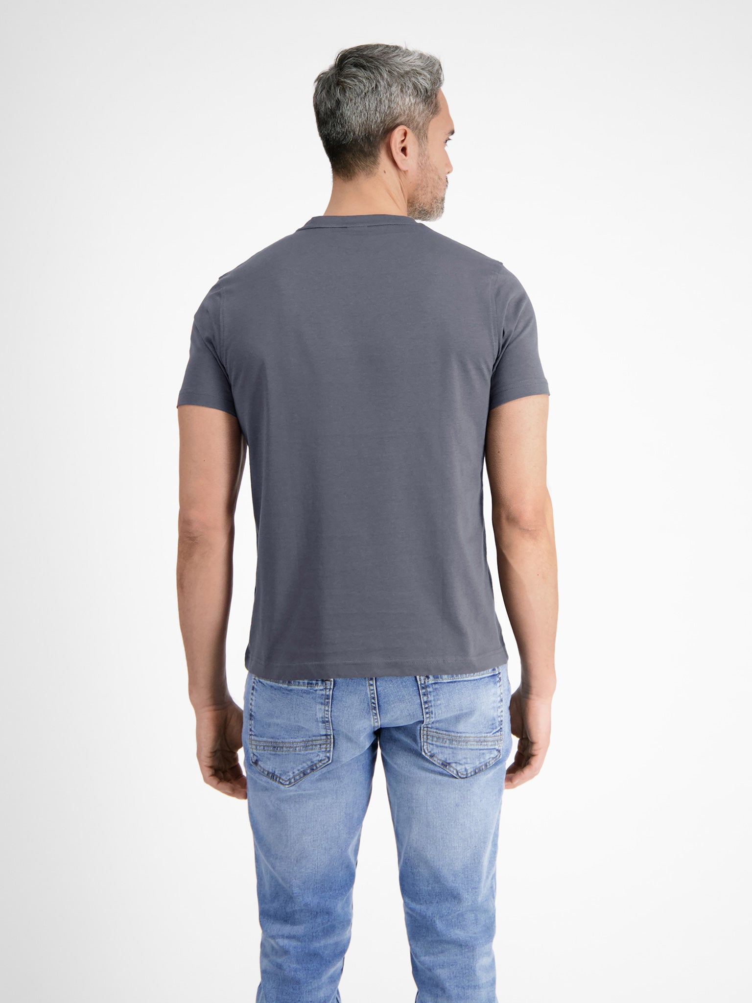 Lerros Herren T-Shirts kurz Rock Grey