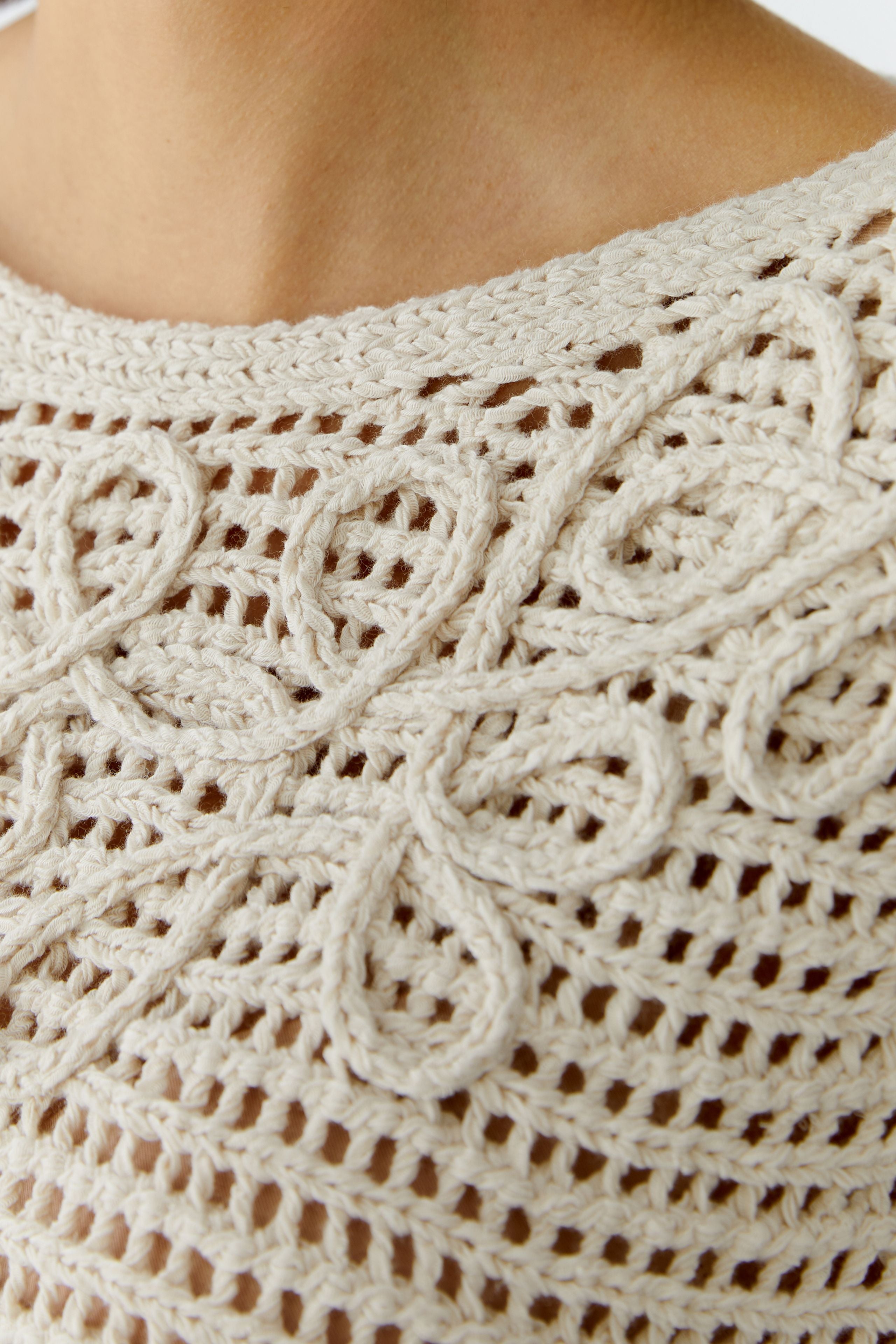Oui Damen Pullover Biscuit