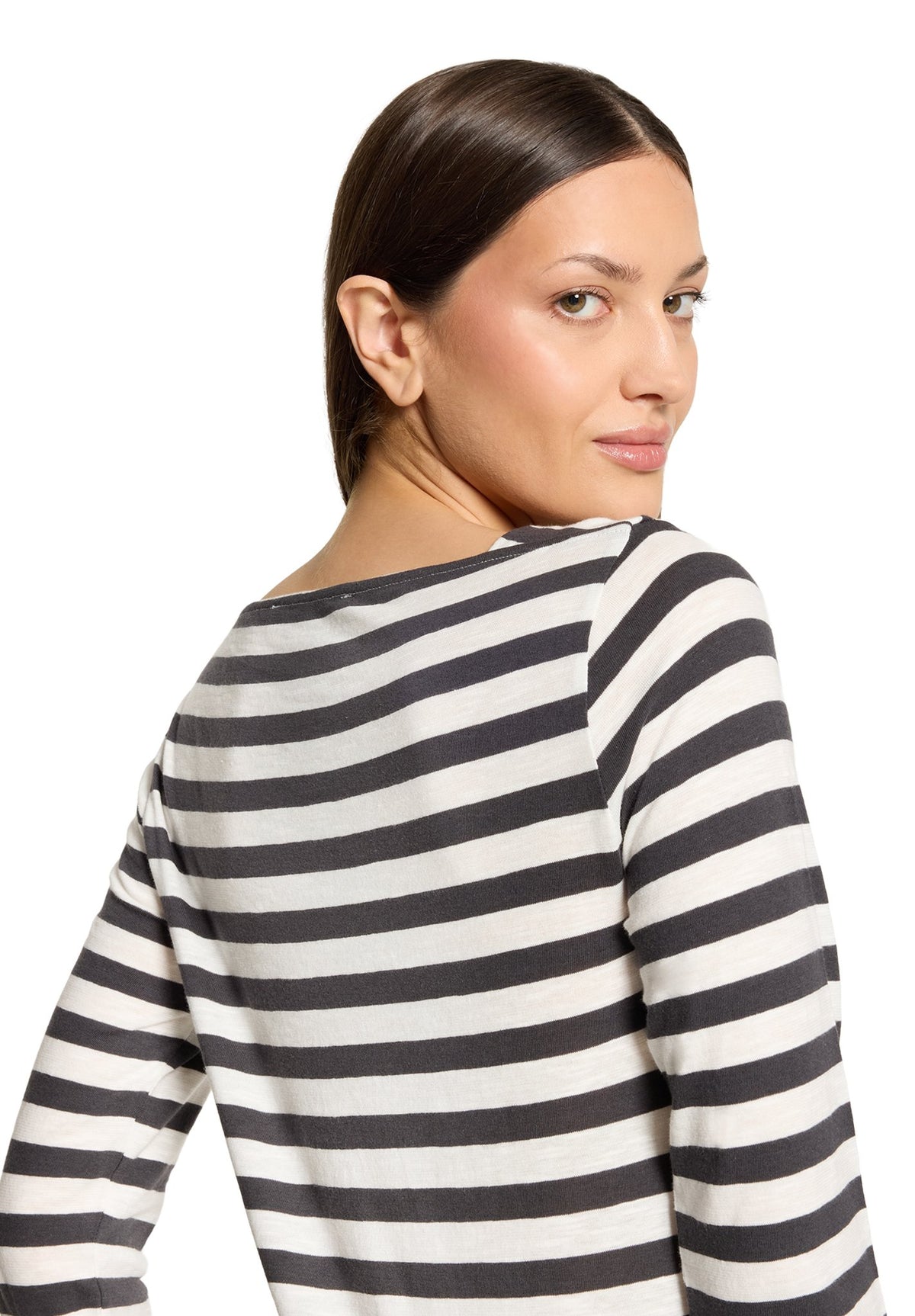 Betty & Co Damen T-Shirts Grey/Cream