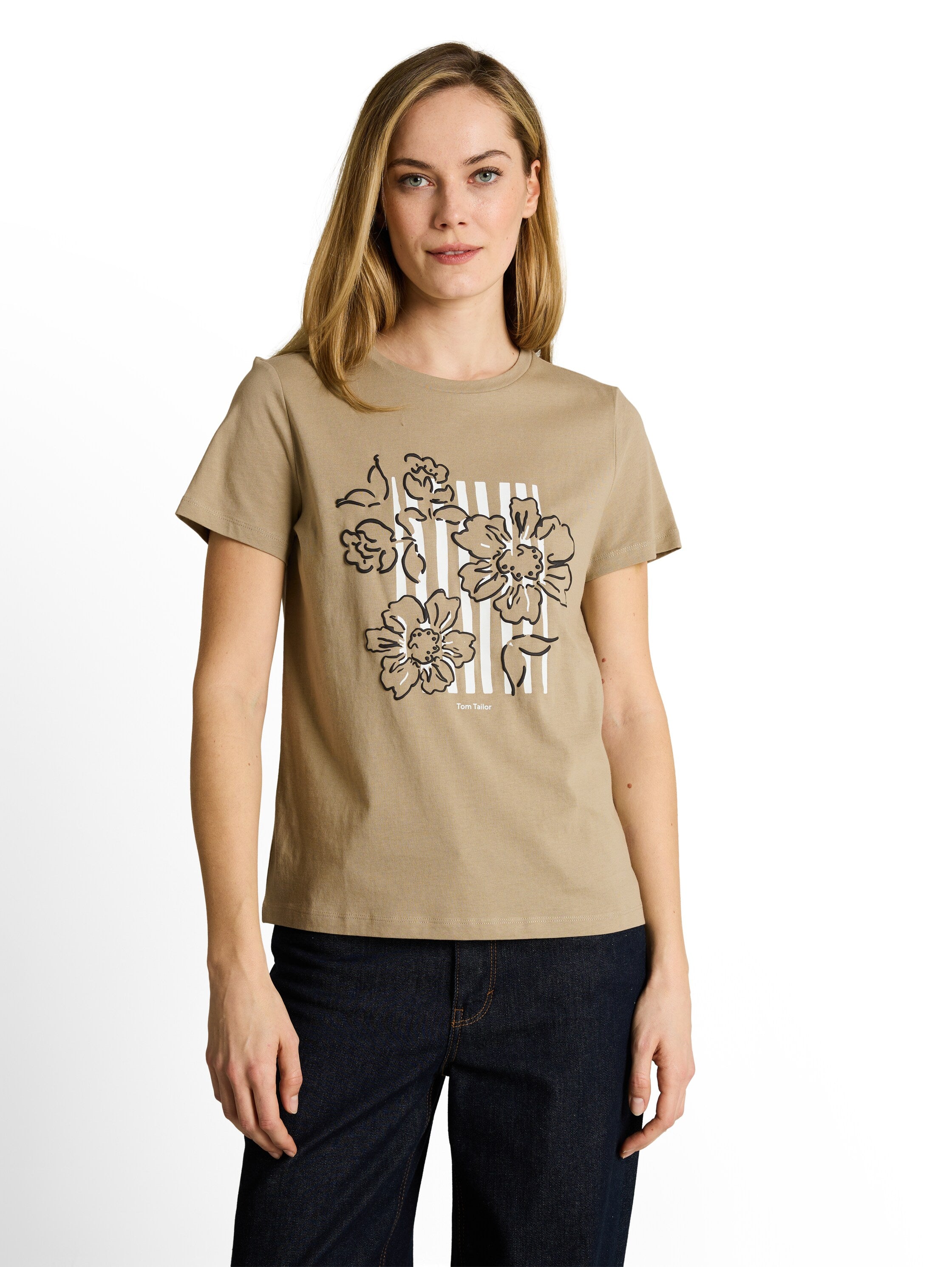 Tom Tailor Damen T-Shirts Silver Olive