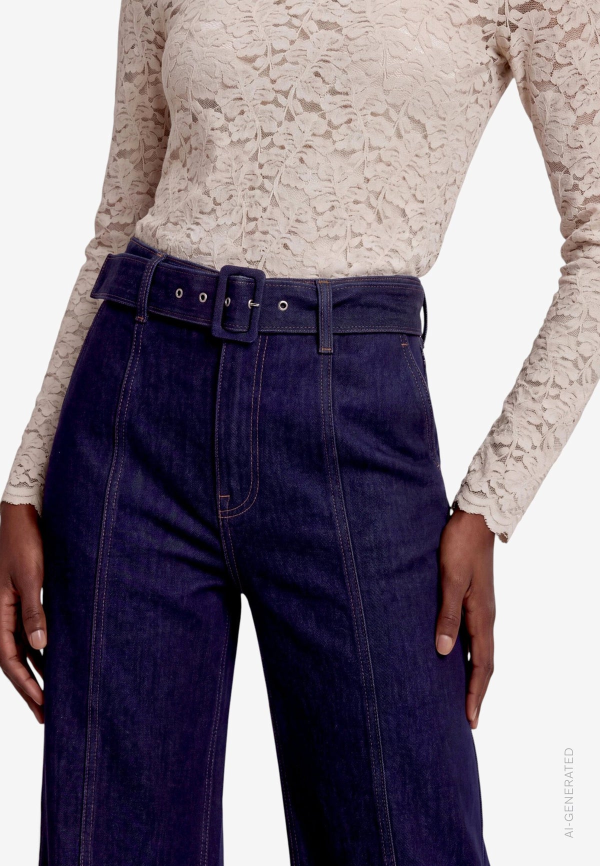 Zero Damen Jeans Rinse Wash Deni